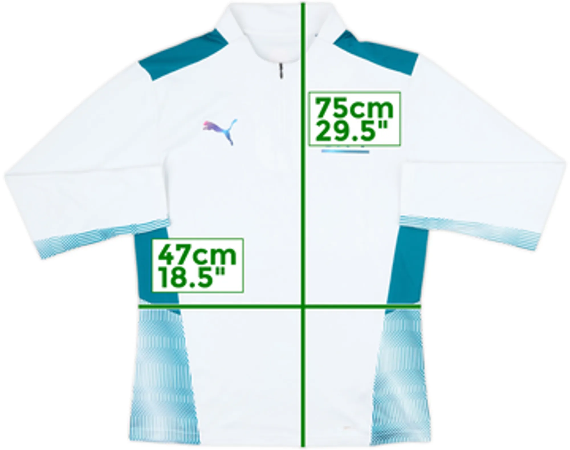 2021-22 Manchester City Umbro 1/4 Zip Drill Top - 8/10 - (M)