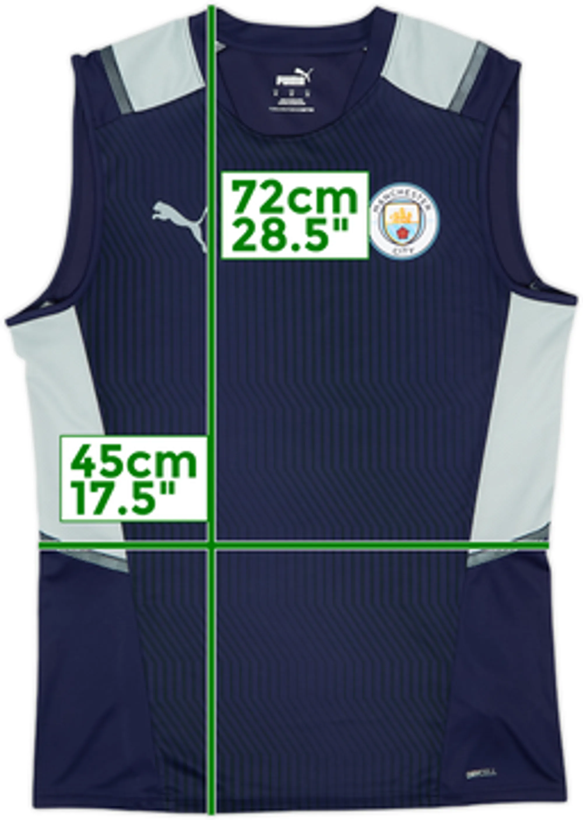 2021-22 Manchester City Puma Training Vest - 10/10 - (M)