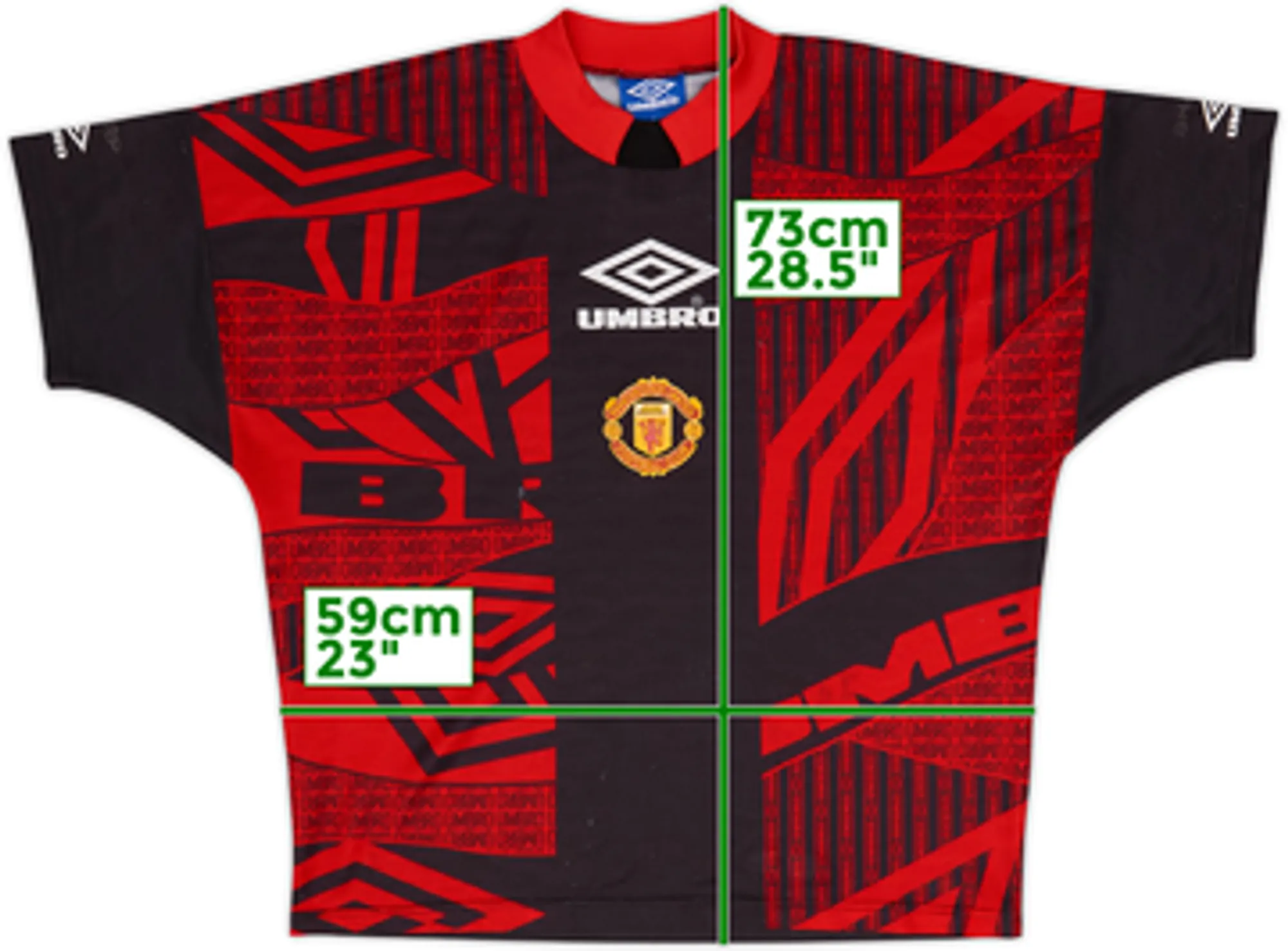 1994-95 Manchester United Umbro Training Shirt - 5/10 - (L)