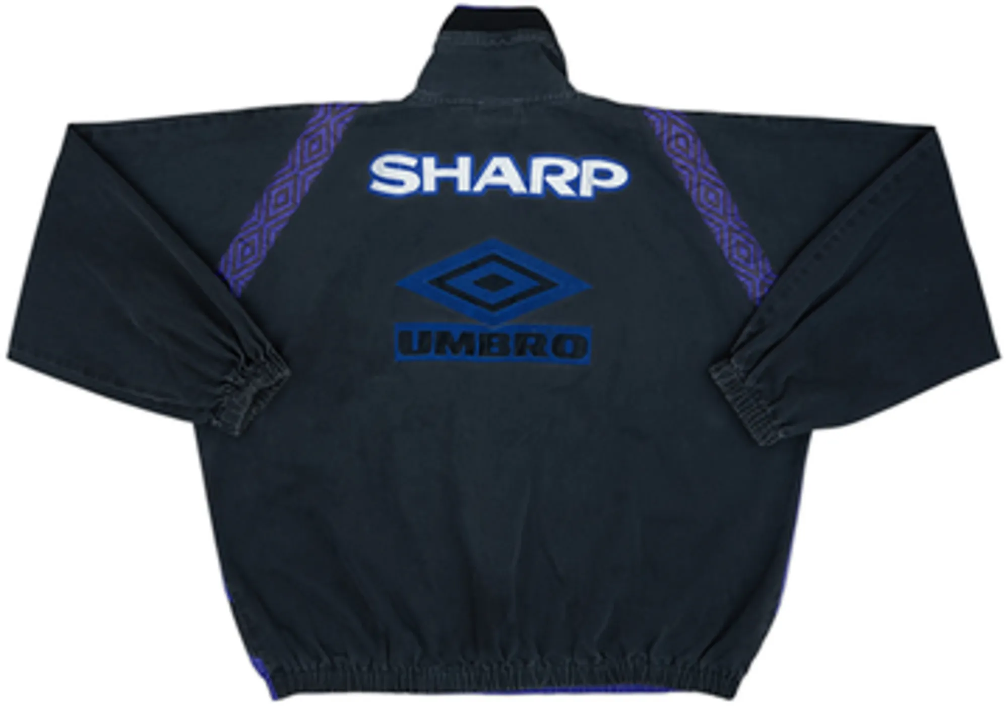 1996-97 Manchester United Umbro 1/4 Zip Drill Top - 6/10 - (XL)