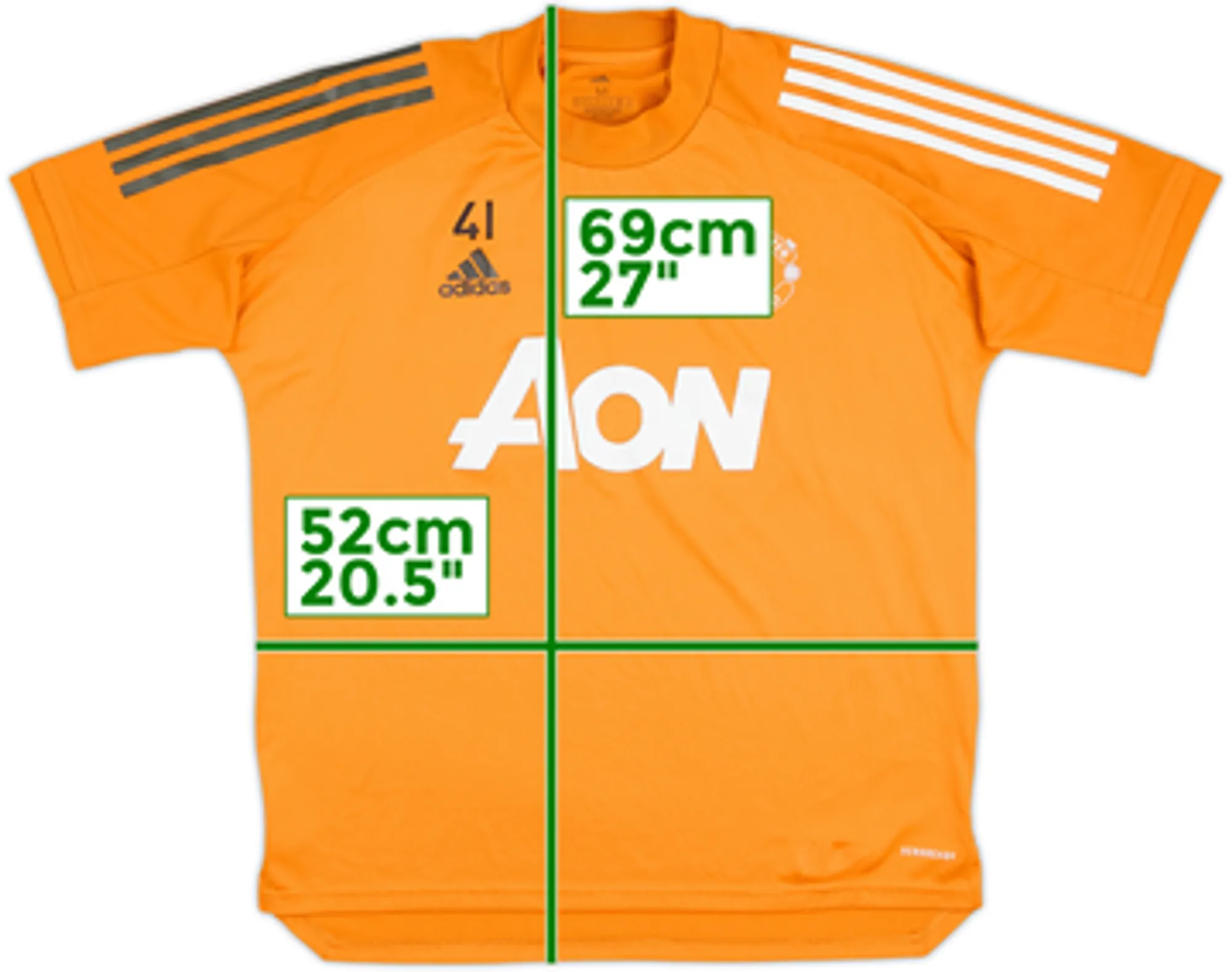 2020-21 Manchester United Player Issue adidas Training Shirt #41 - 8/10 - (M)