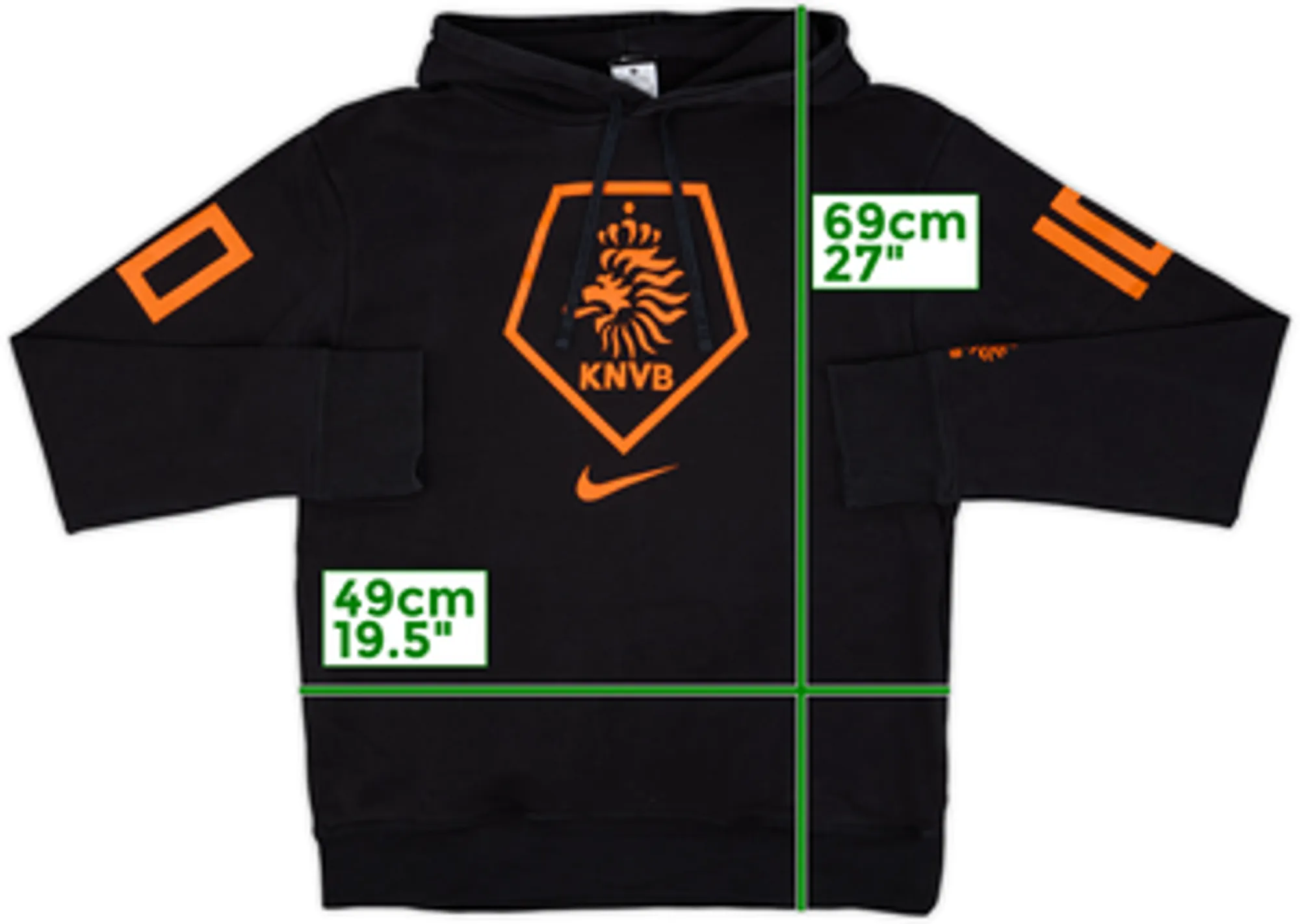 2010-11 Netherlands Nike Hooded Sweat Top - 7/10 - (M)