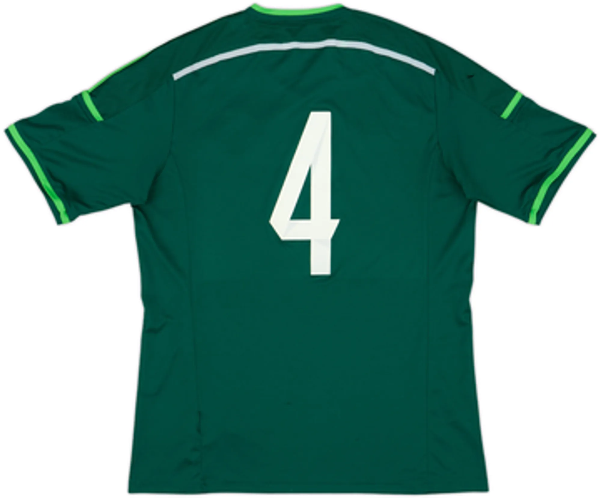 2014 Northern Ireland Player Issue Home/Training Shirt #4 - 7/10 - (L)
