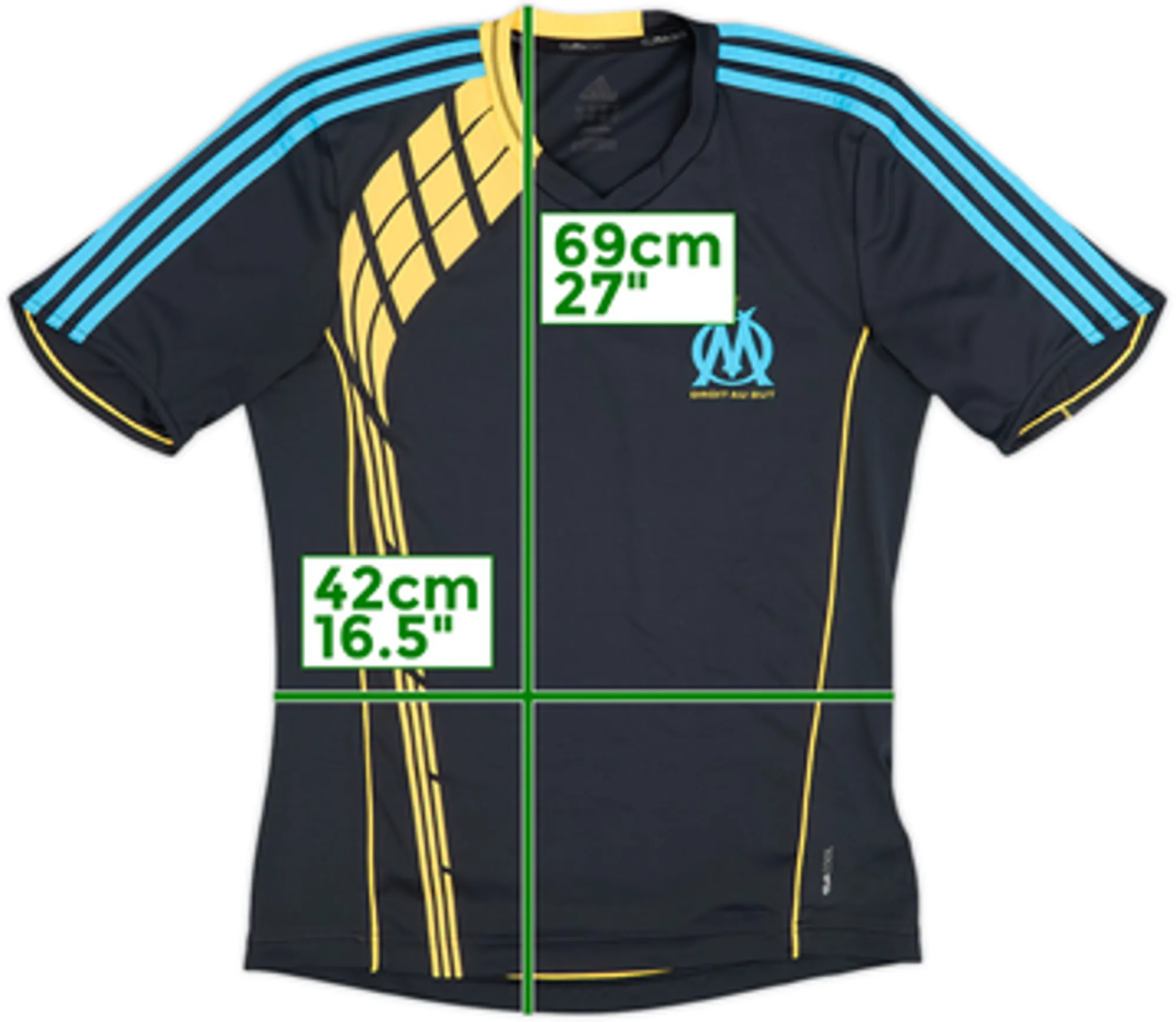 2009-10 Olympique Marseille adidas Training Shirt - 9/10 - (S)