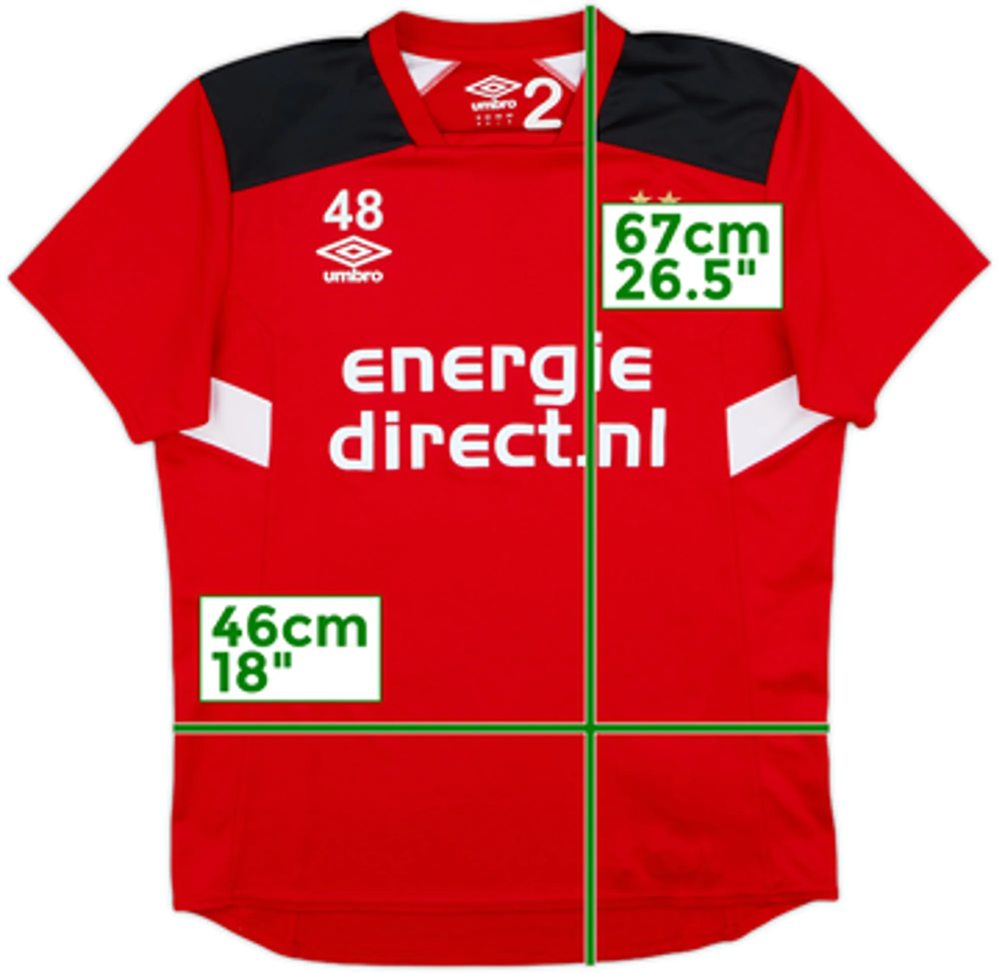 2018-19 PSV Umbro Player Issue Training Shirt #48 - 7/10 - (M)