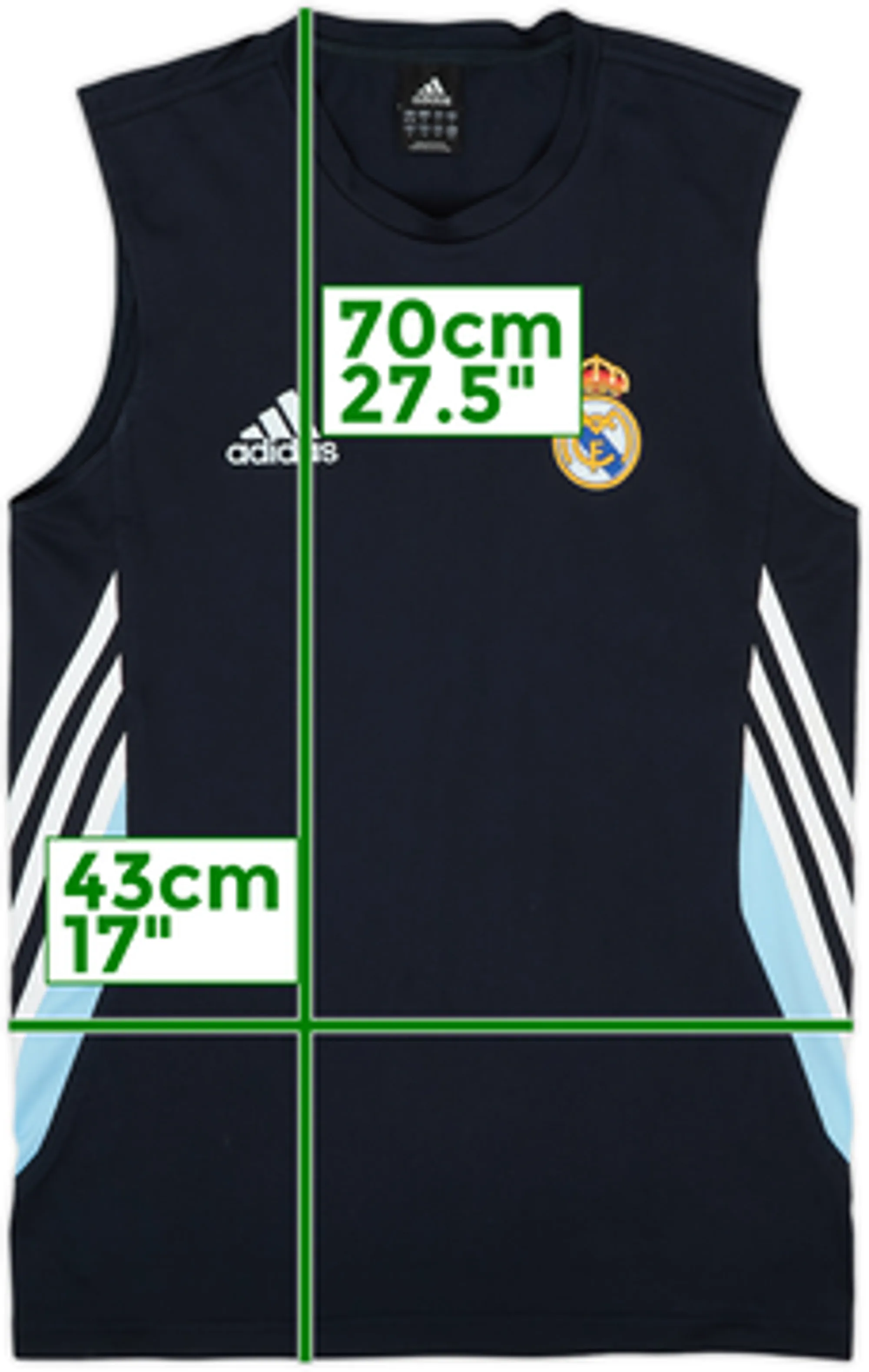 2003-04 Real Madrid adidas Training Vest - 9/10 - (S)