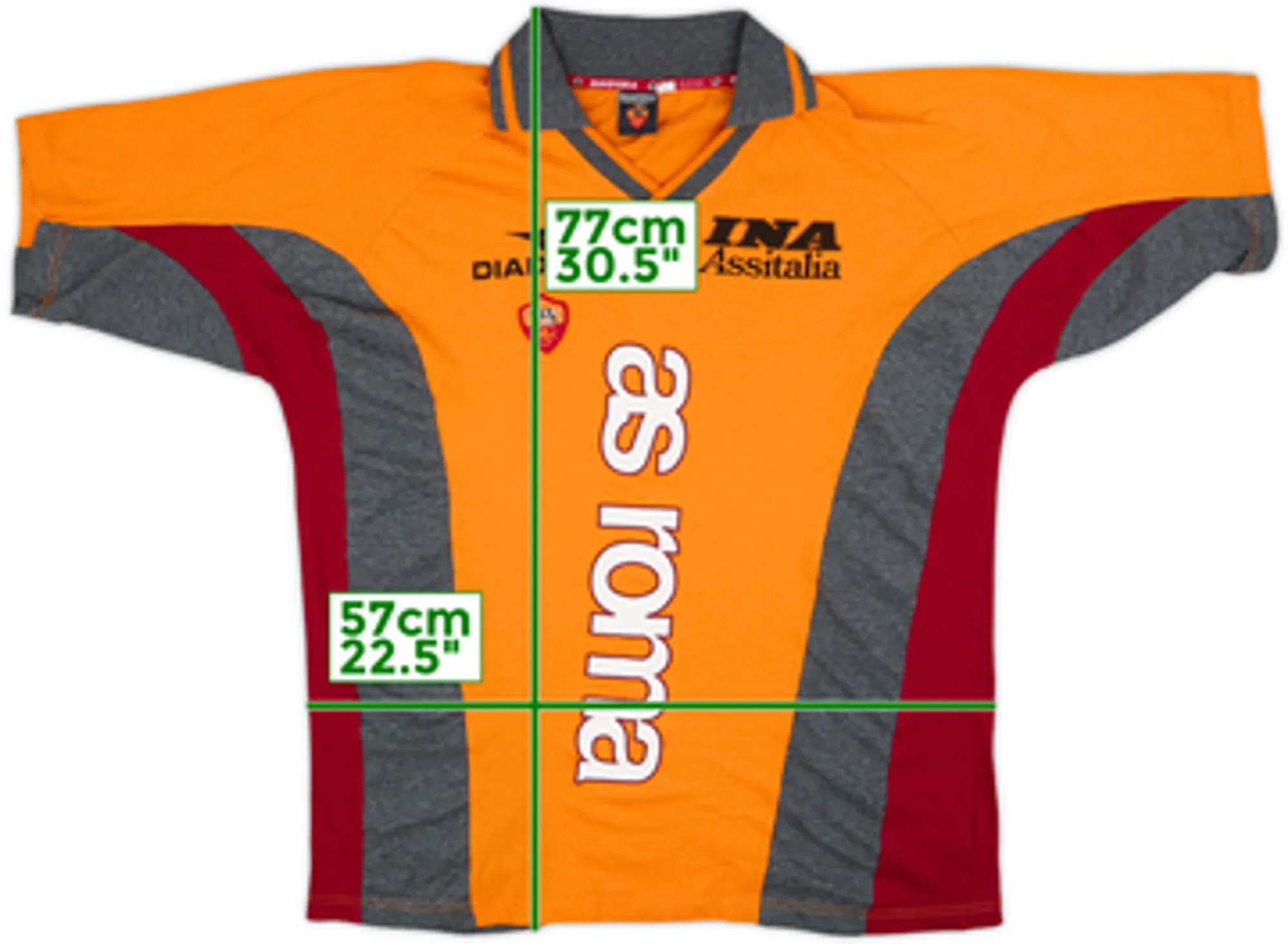 1998-99 Roma Diadora Training Shirt - 8/10 - (XL)