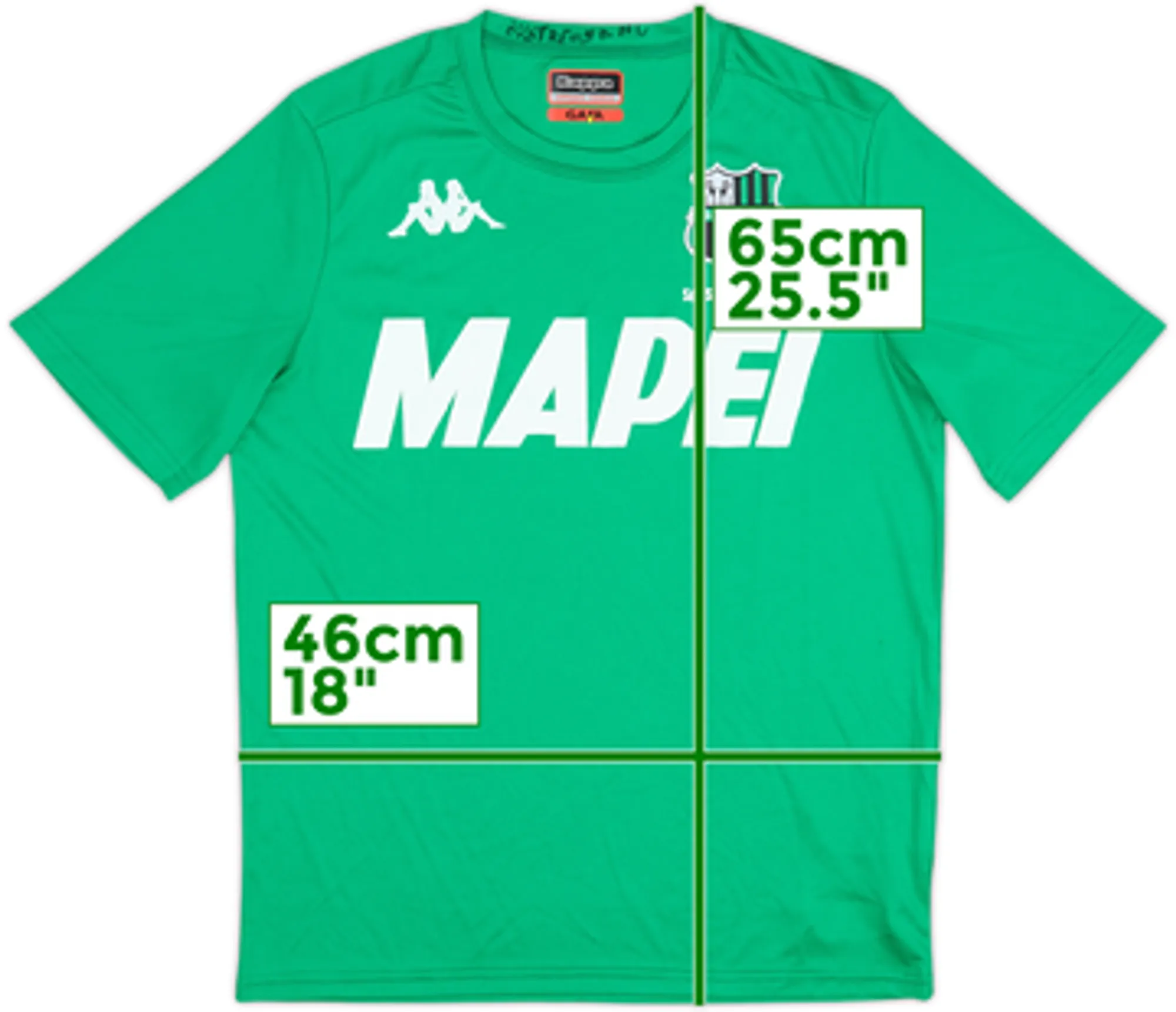 2019-20 Sassuolo 'Camp' Kappa Training Shirt - 8/10 - (L.Boys)