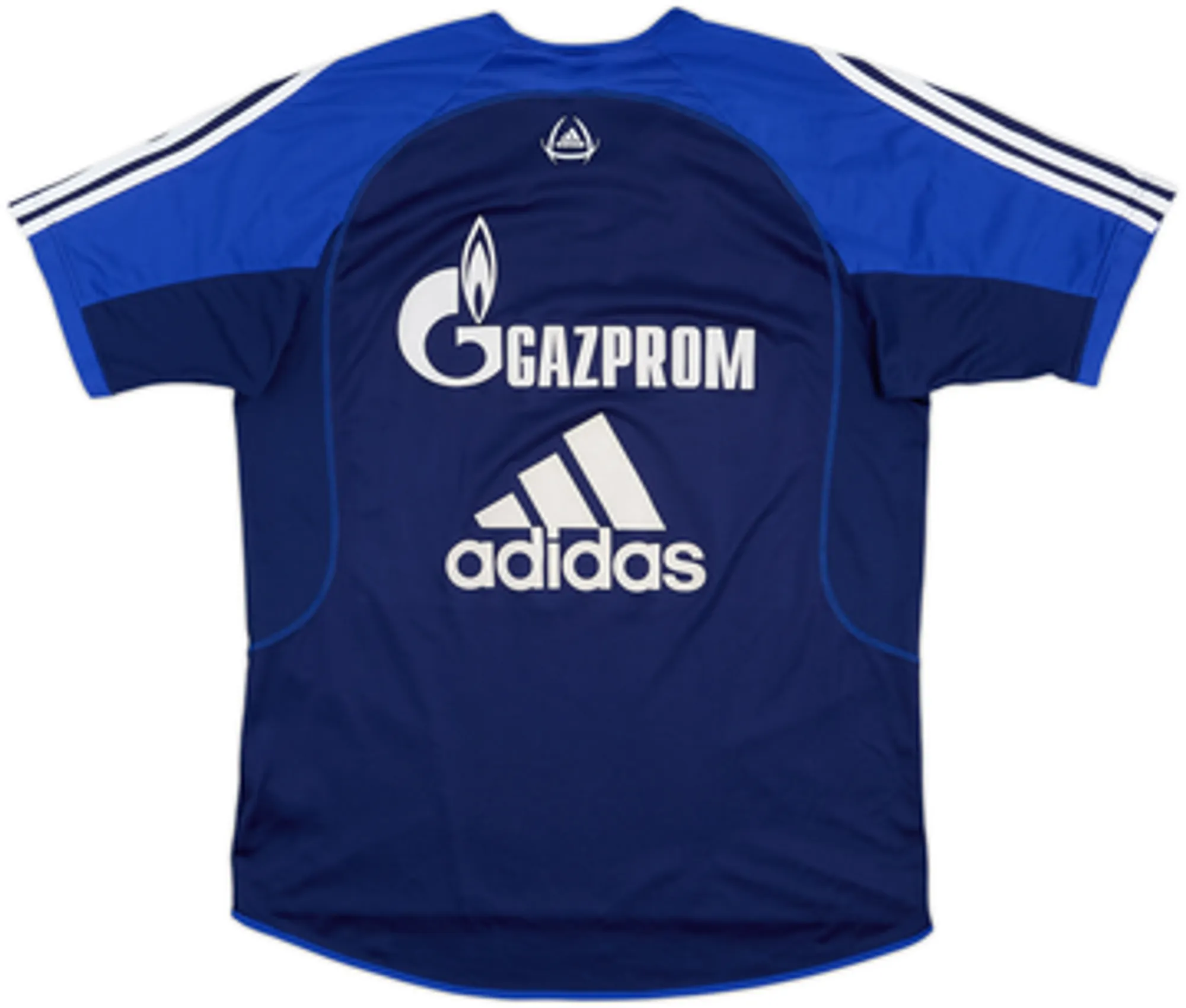 2004-05 Schalke Player Issue adidas Signed Training Shirt #14 - 6/10 - (L/XL)