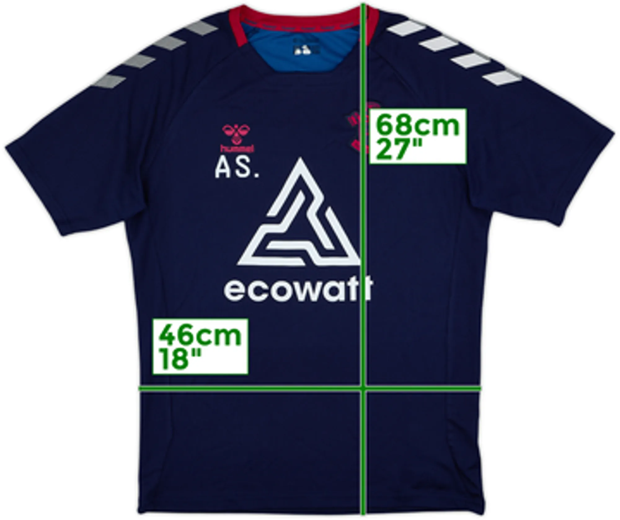 2022-23 Southampton Hummel Staff Issue Training Shirt AS - 8/10 - (M)