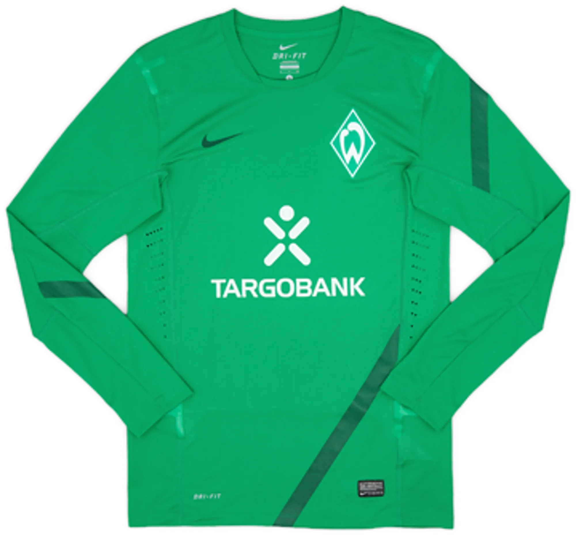 2011-12 Werder Bremen Player Issue Nike Training L/S Shirt - 9/10 - (S)