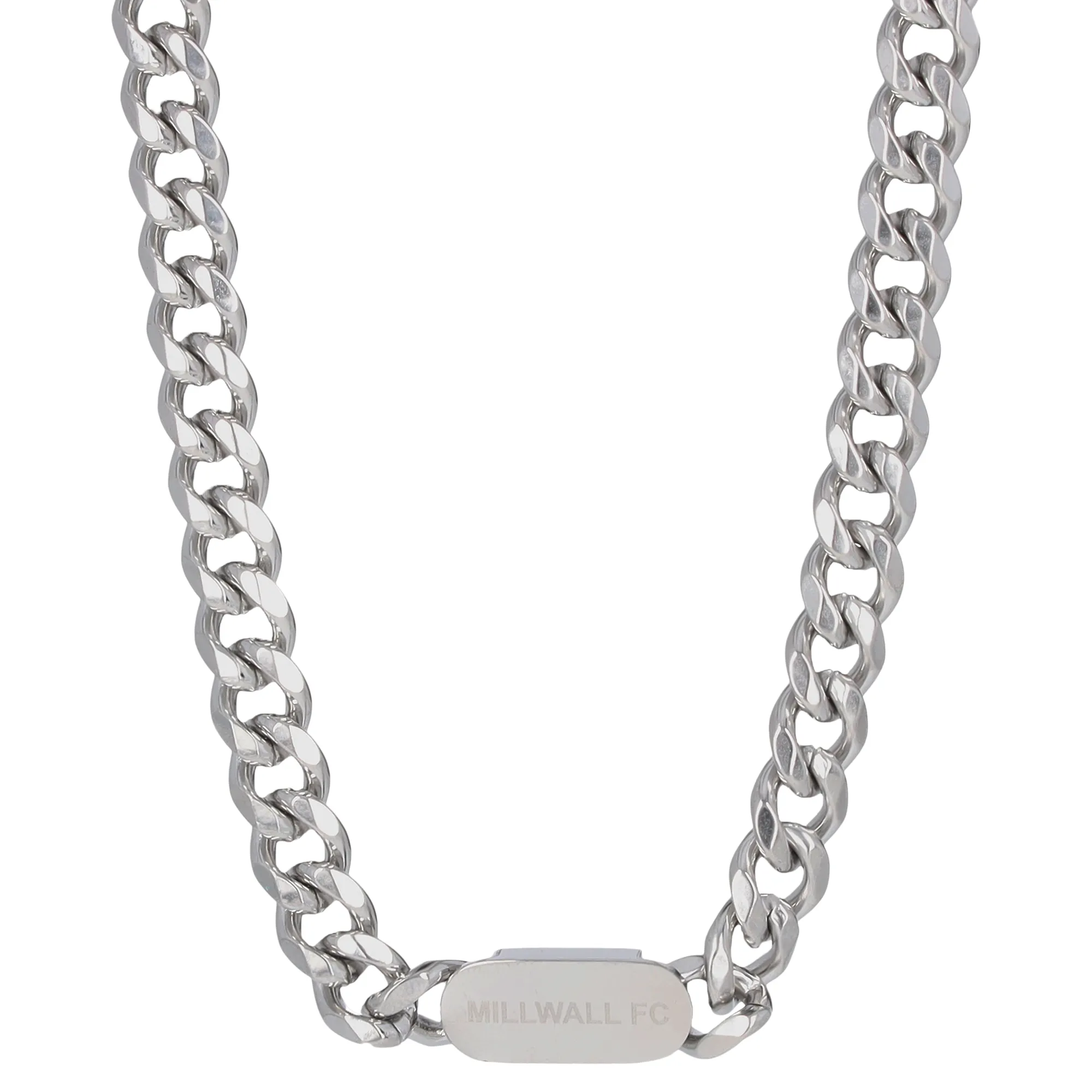 Millwall Stainless Steel Chunky Curb Necklace in Gift Box