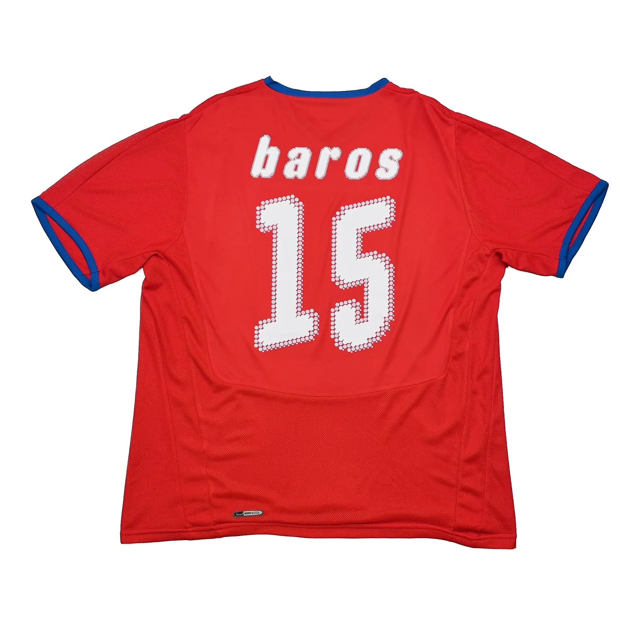 2008/09 Czech Republic Baros #15 Home Shirt (L) Puma | Cult Kits