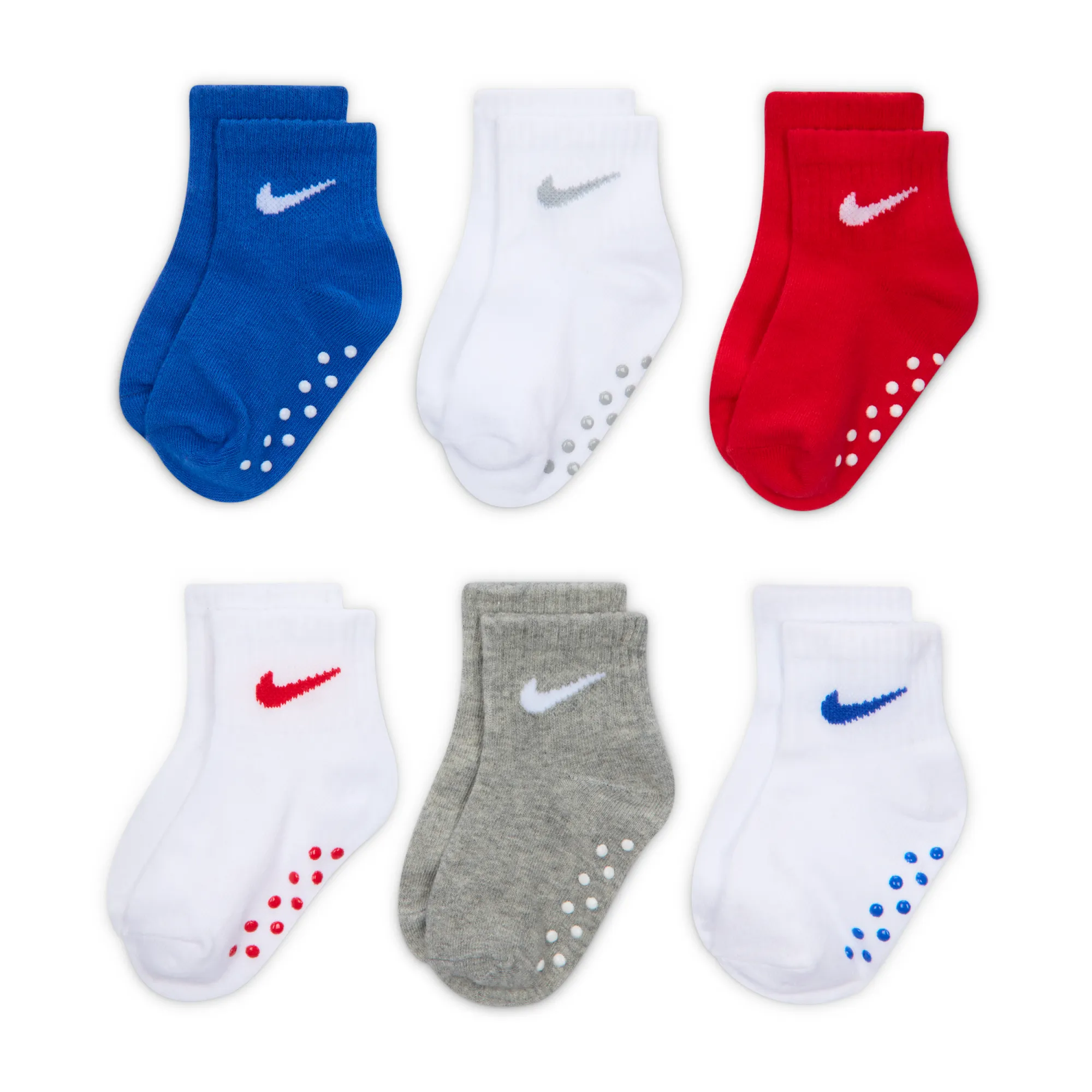 Nike Baby (12-24) Pop Colour Ankle Gripper Socks - Blue