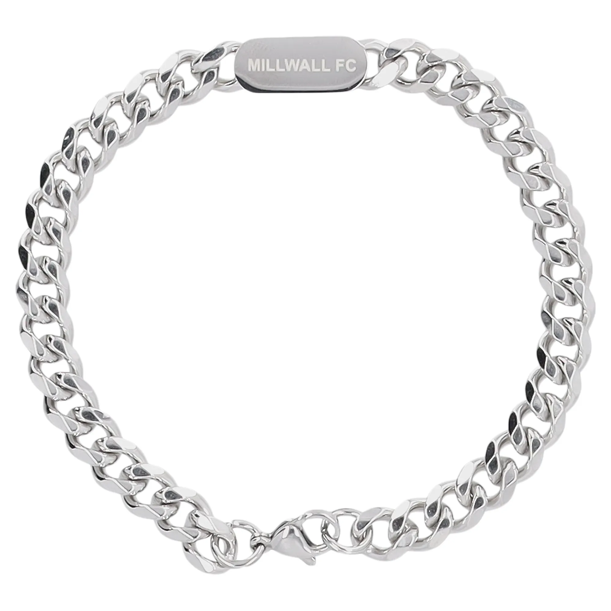 Millwall Stainless Steel Chunky Curb Bracelet in Gift Box