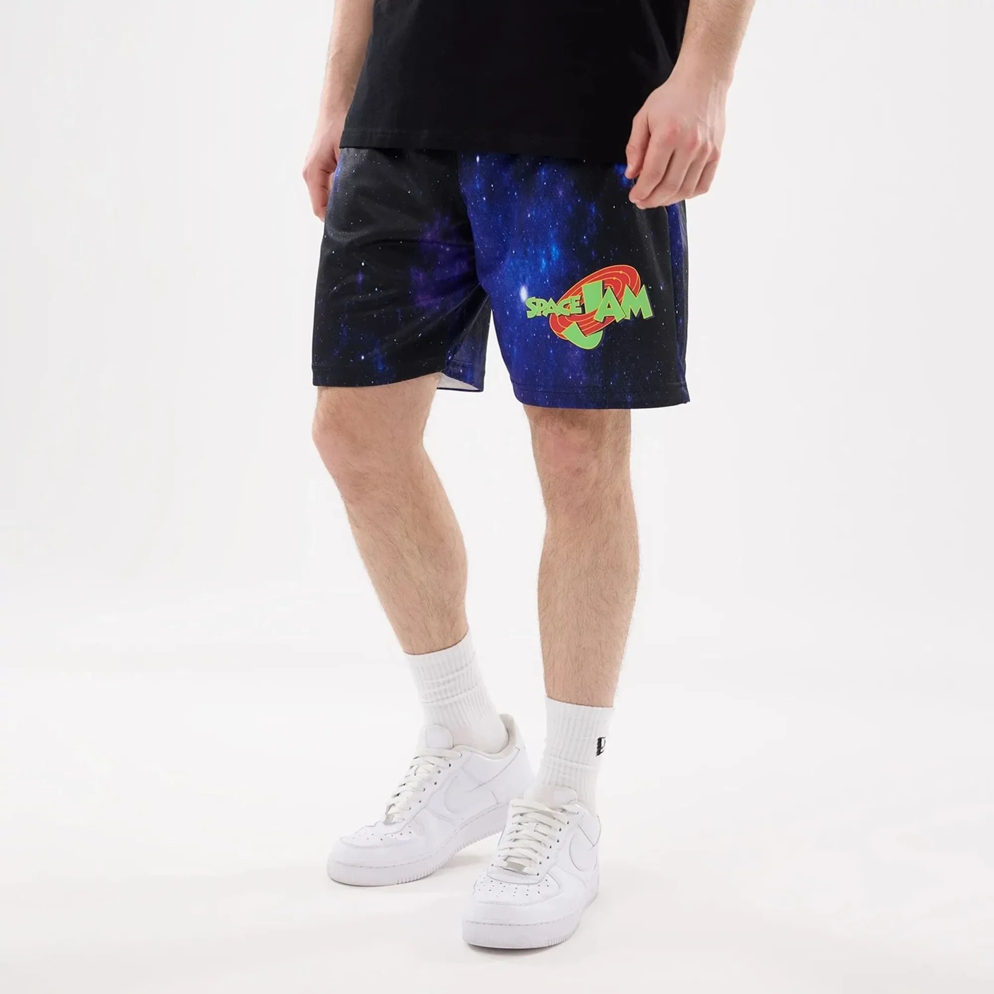 Space Jam Warner Brothers Space Jam White Oversized Shorts New Era Cap adult unisex