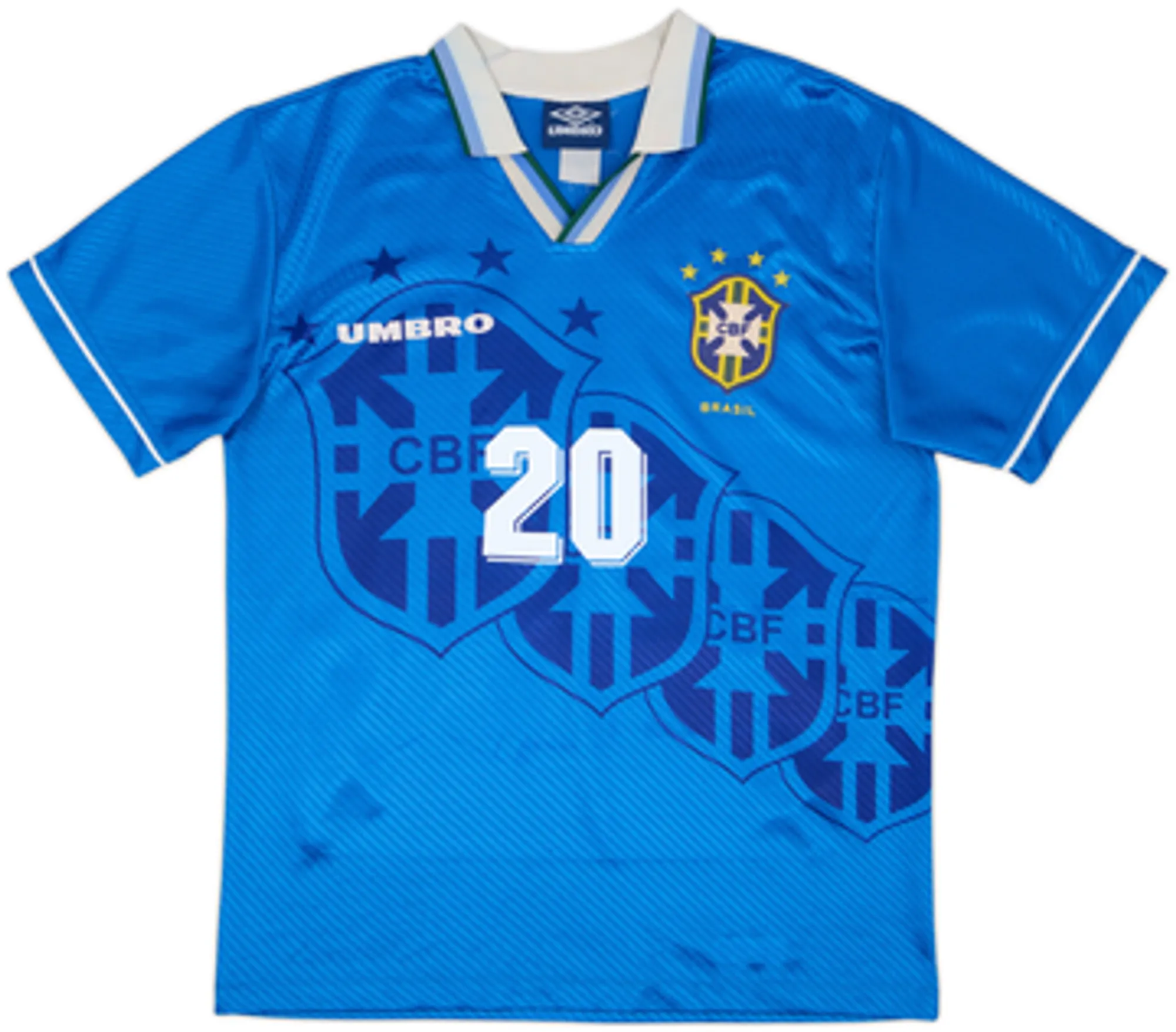 1994-97 Brazil Away Shirt Ronaldo #20 - 7/10 - (S)