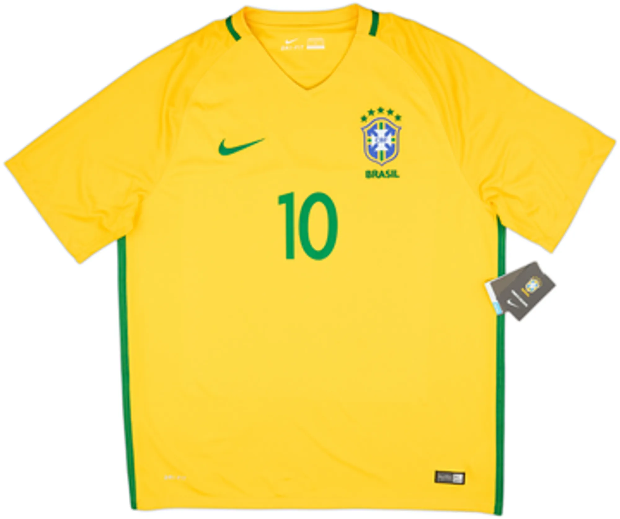 2016-17 Brazil Home Shirt Neymar Jr #10 (XL)