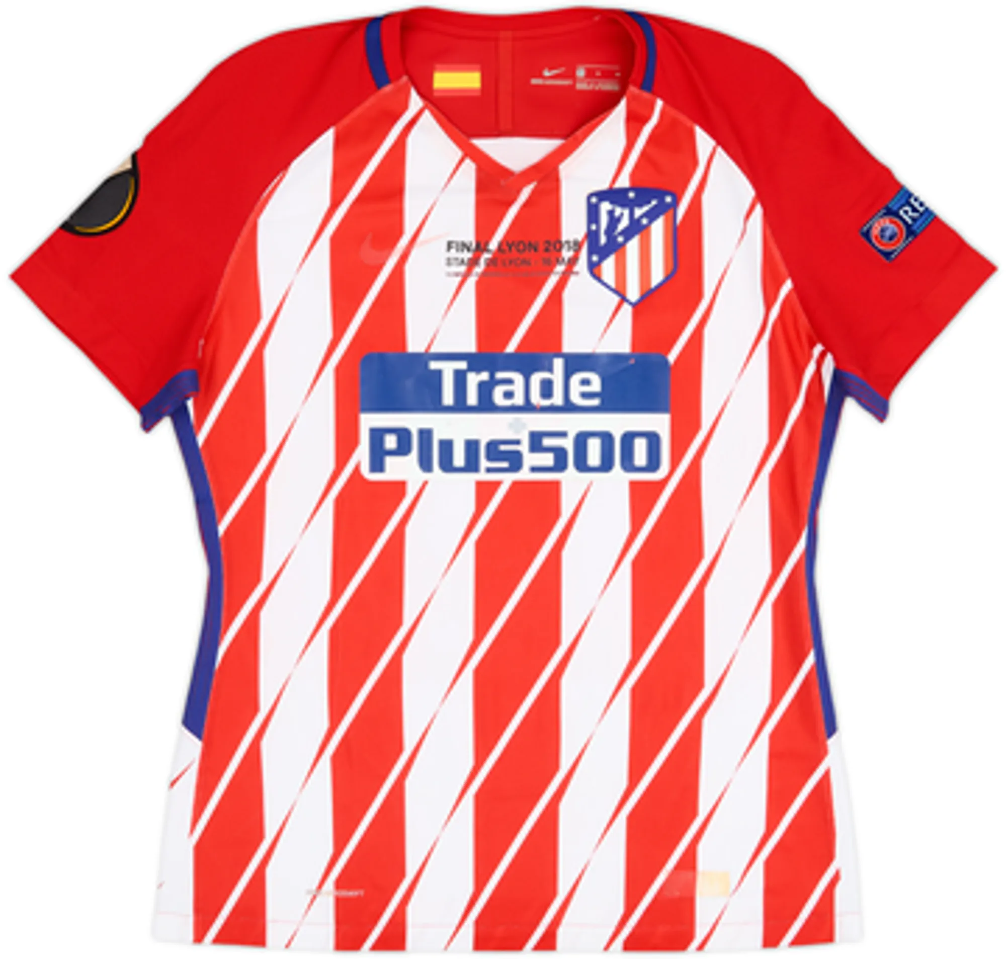 2017-18 Atletico Madrid Player Issue Home Shirt Diego Costa #18 - 3/10 - (M)