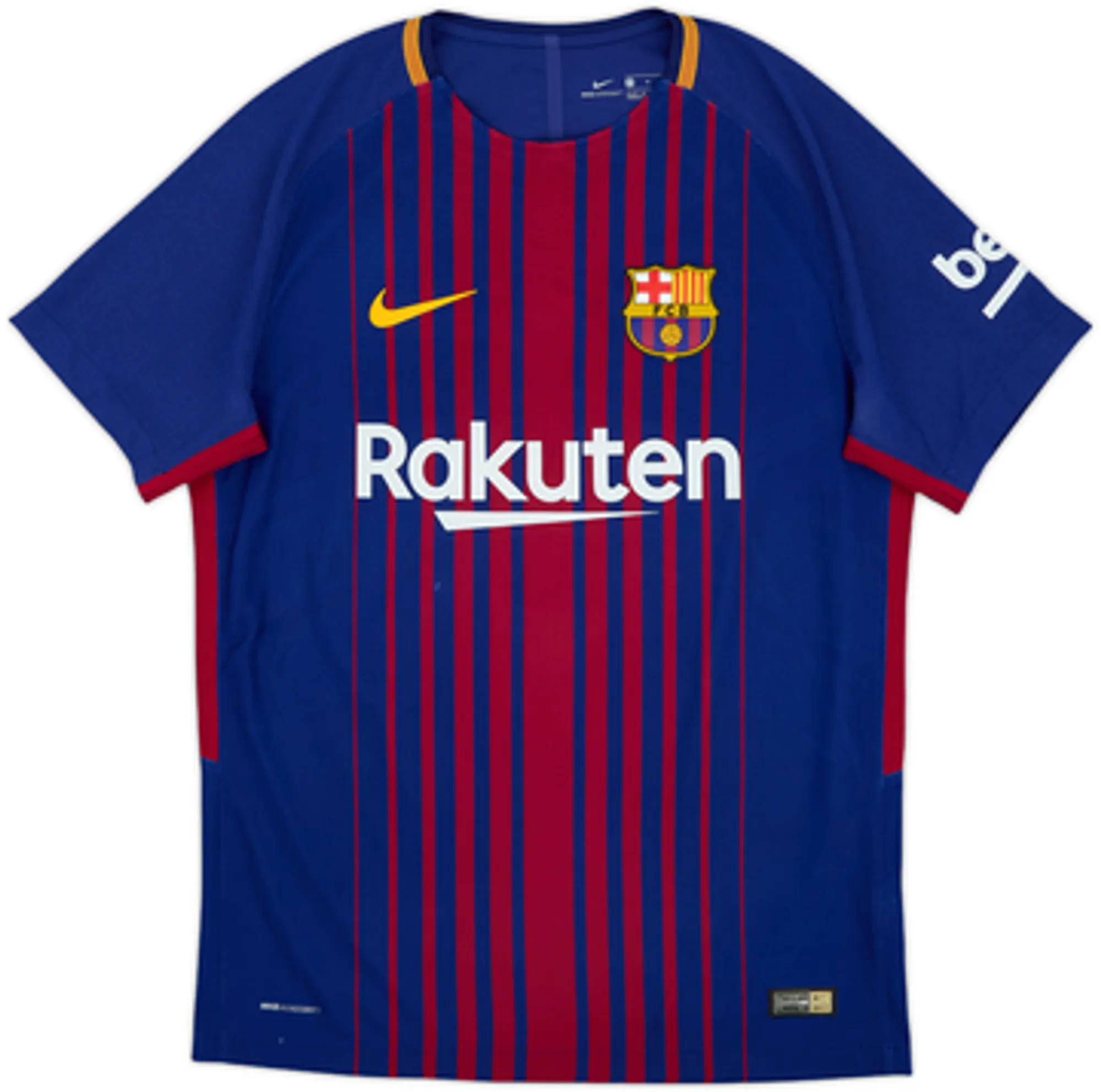 2017-18 Barcelona Authentic Home Shirt Messi #10 - 8/10 - (M)