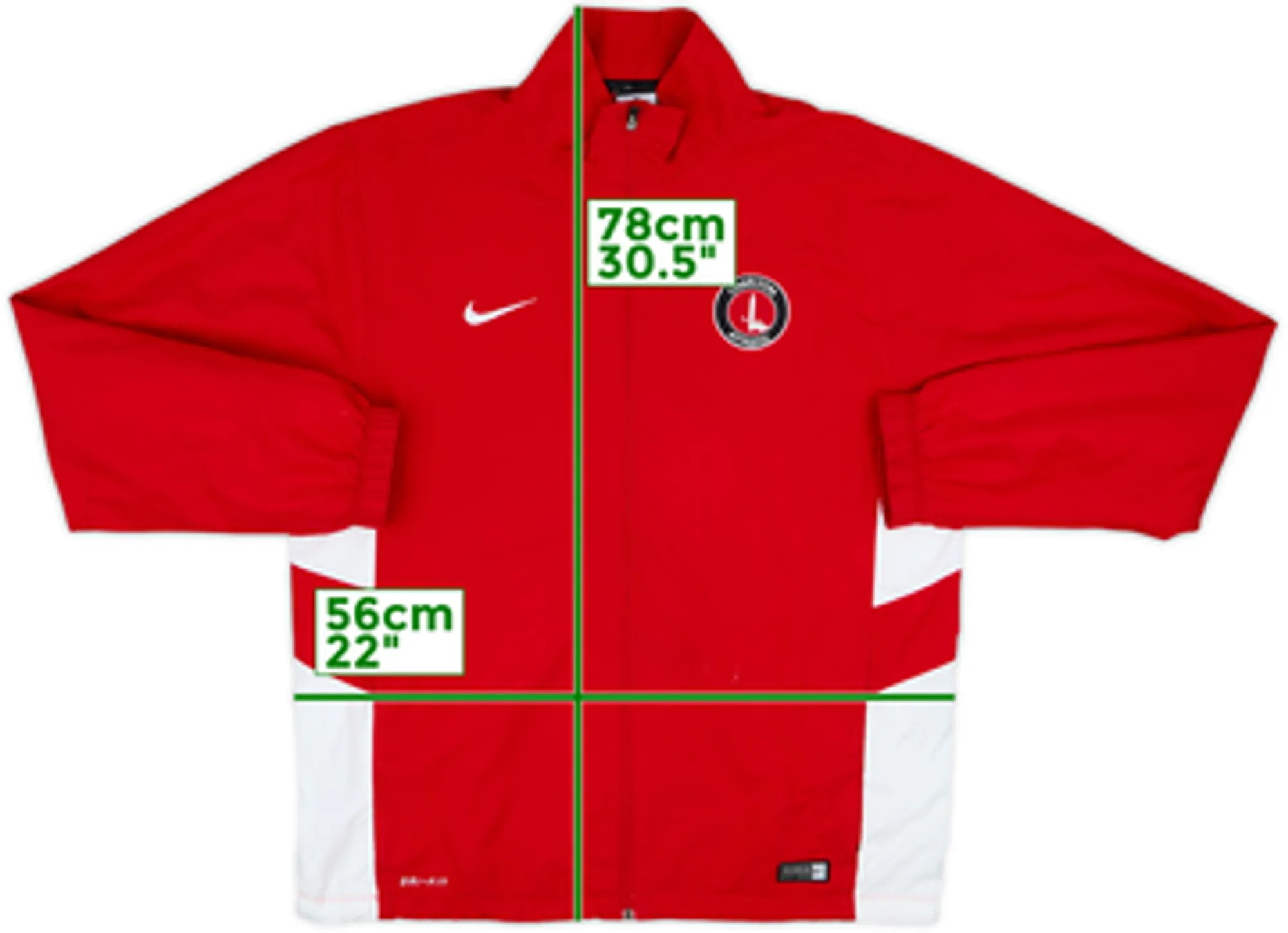 2014-15 Charlton Nike Track Jacket - 7/10 - (L)
