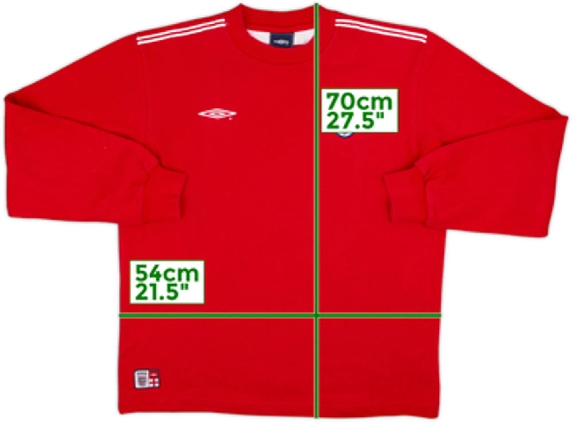 2004-06 England Umbro Sweat Top - 8/10 - (M)