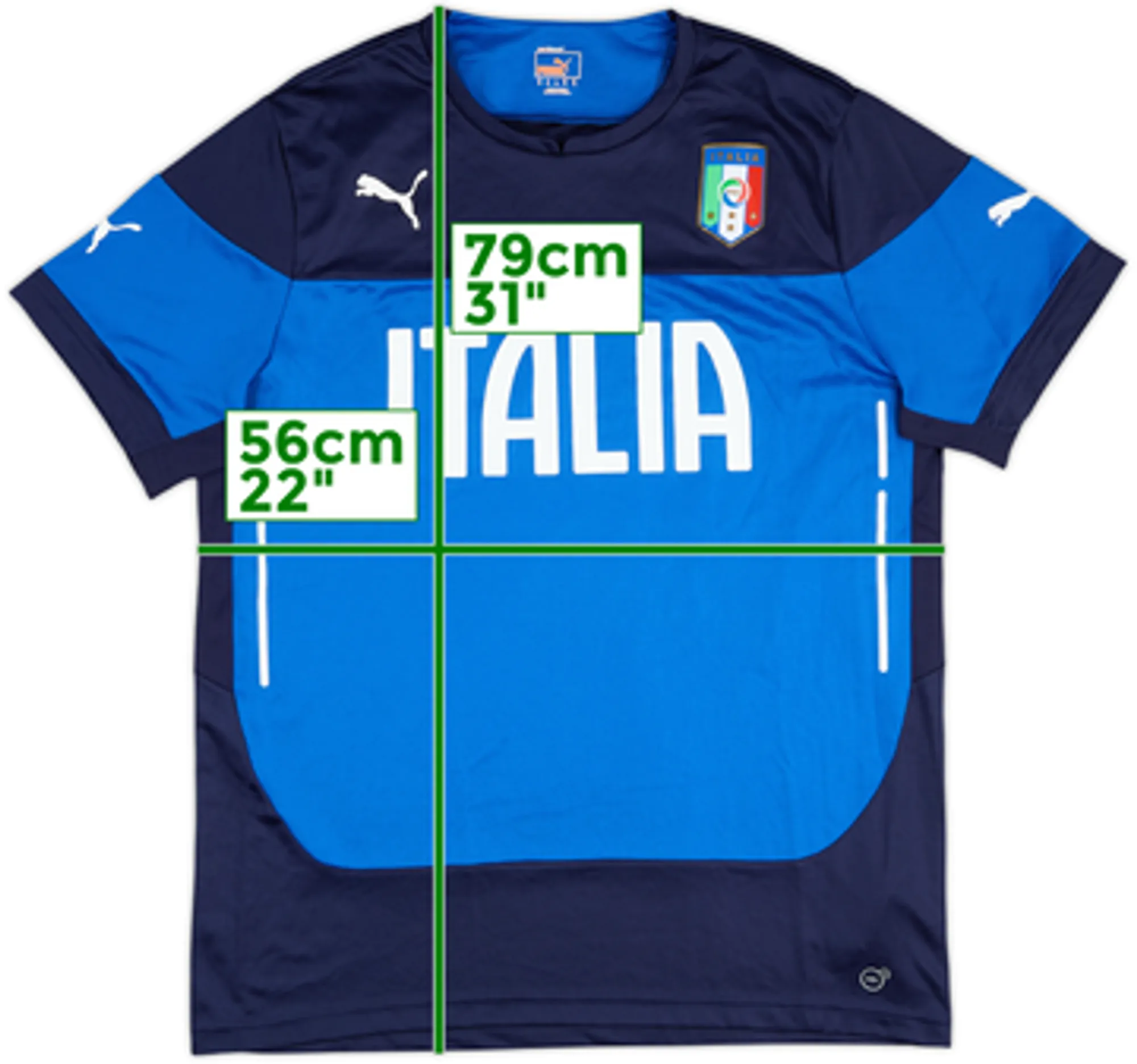 2014-15 Italy Player Issue Training Shirt (Marcolin) - 9/10 - (XL)