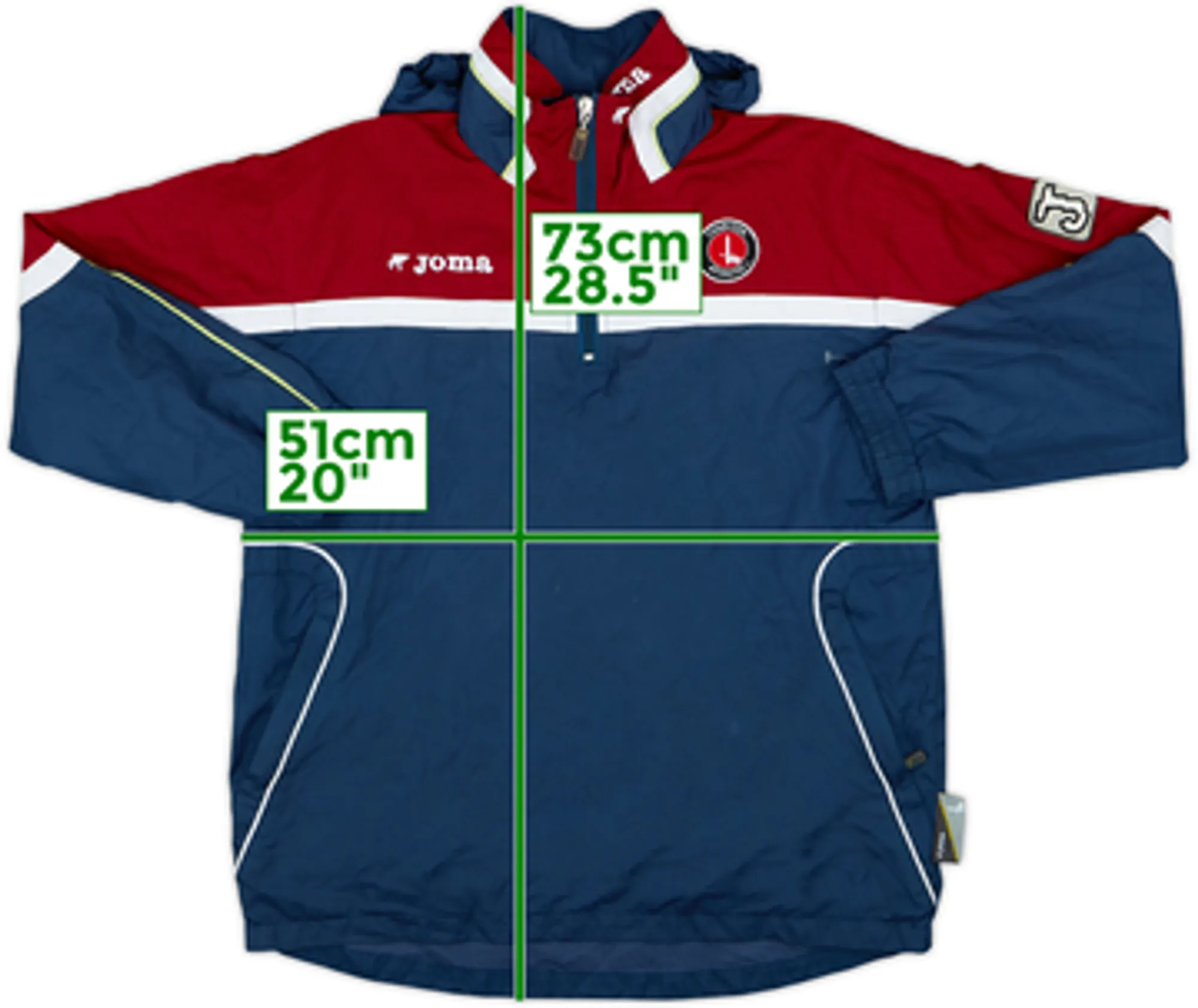 2003-05 Charlton Joma Fleece Track Jacket - 8/10 - (XL.Boys)