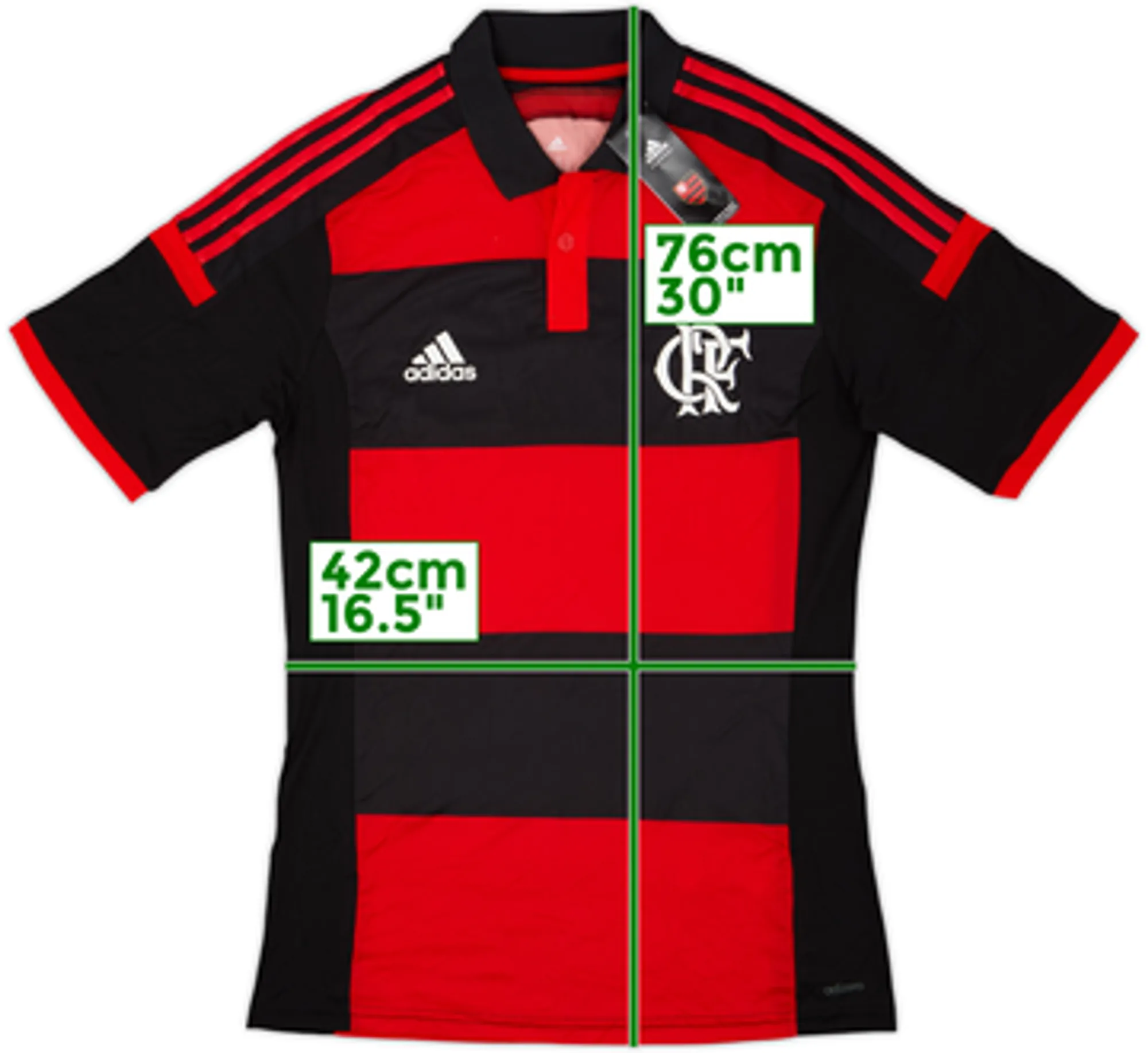 2014 Flamengo Authentic Home Shirt (M)