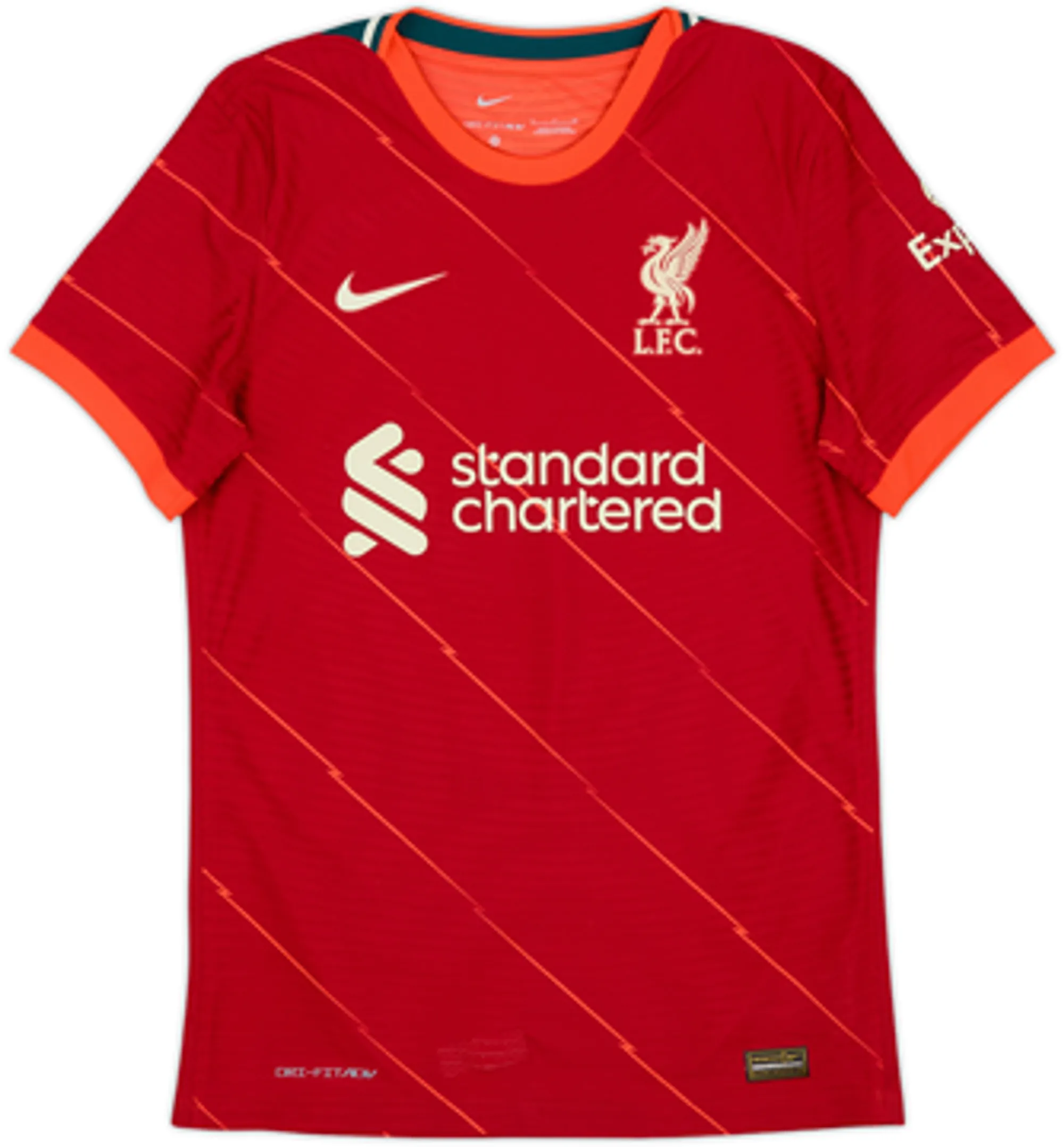 2021-22 Liverpool Authentic Home Shirt Virgil #4 - 9/10 - (S)