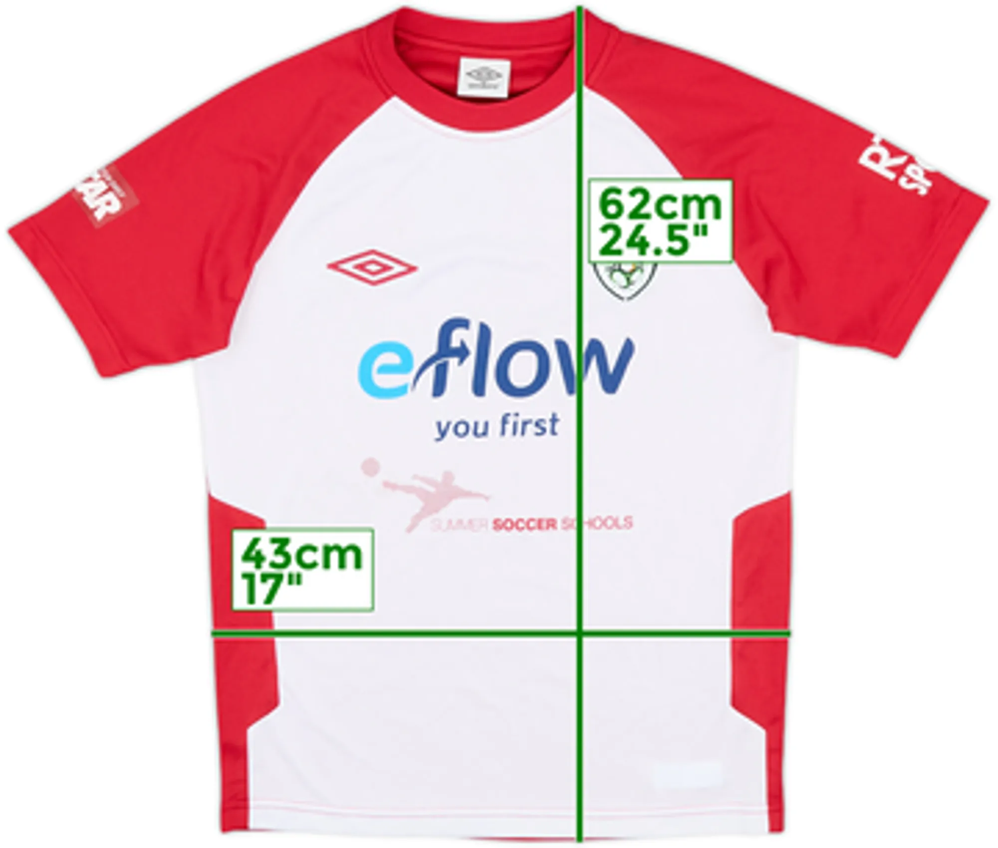 2007-08 Ireland Umbro 'Summer Soccer School' Training Shirt - 6/10 - (L.Boys)