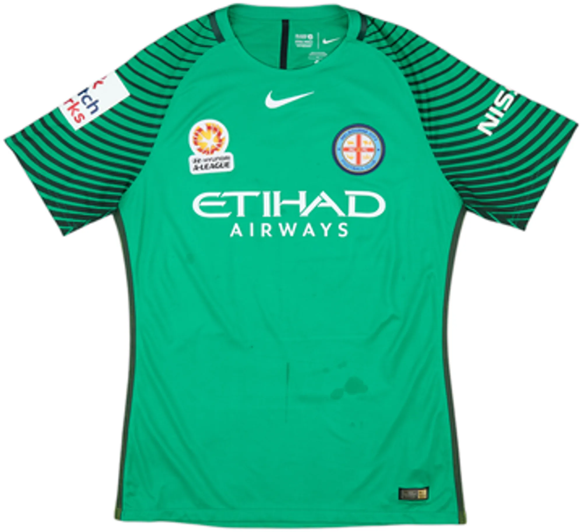 2016-17 Melbourne City Authentic GK S/S Shirt Bouzanis #20 - 5/10 - (L)