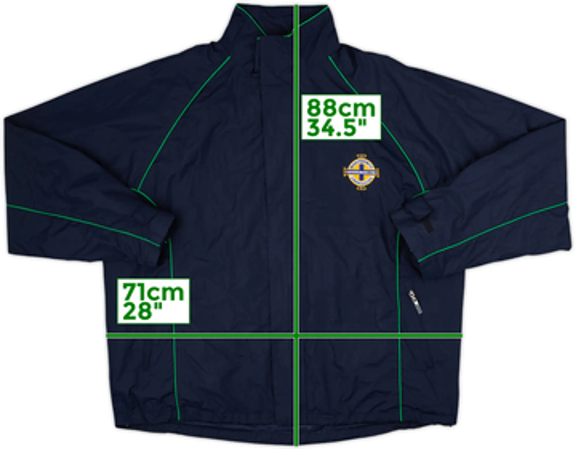 2000s Northern Ireland Hooded Rain Jacket - 8/10 - (XXL)