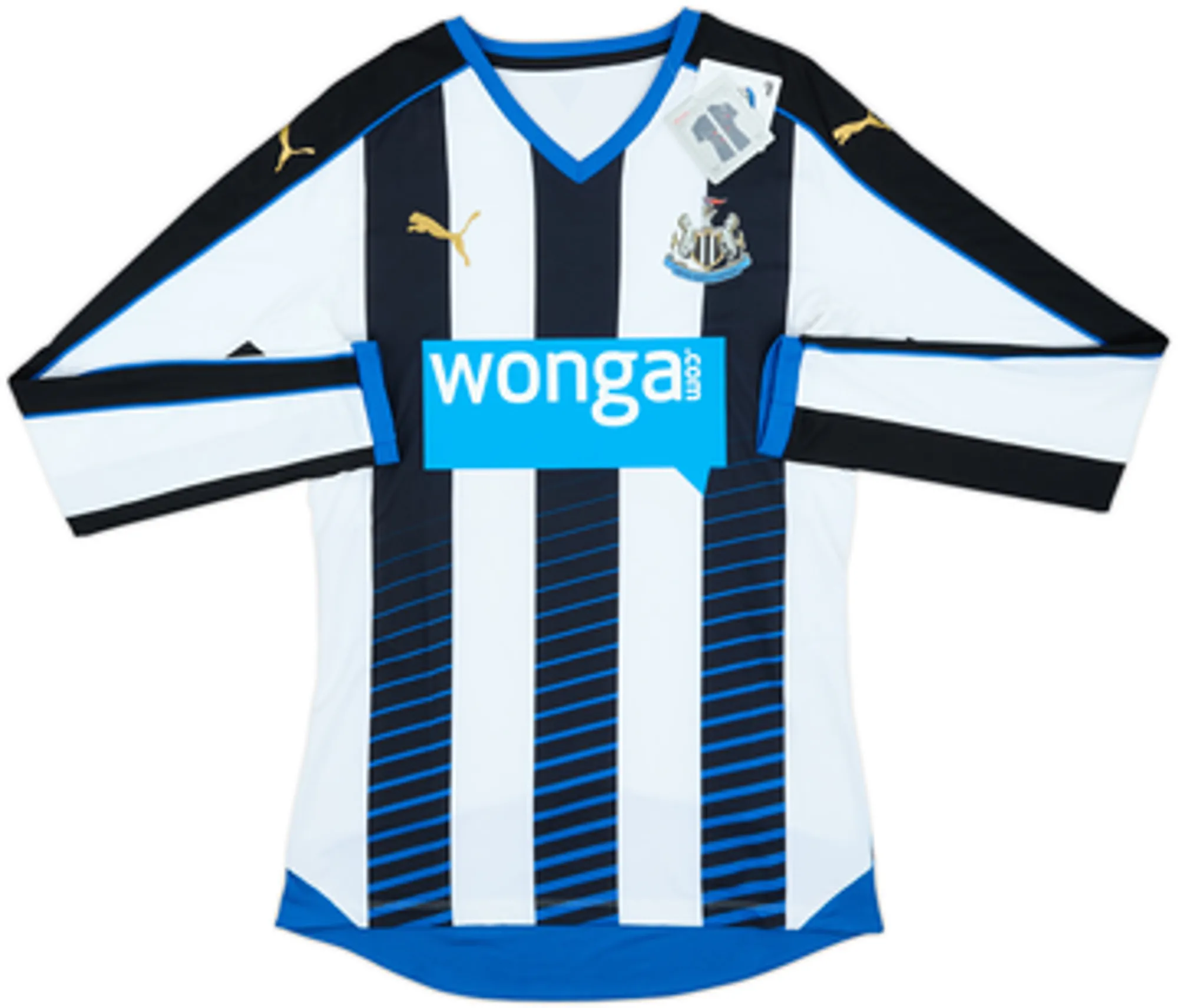 2015-16 Newcastle Player Issue ACTV Fit Home L/S Shirt Cisse #9 (L)