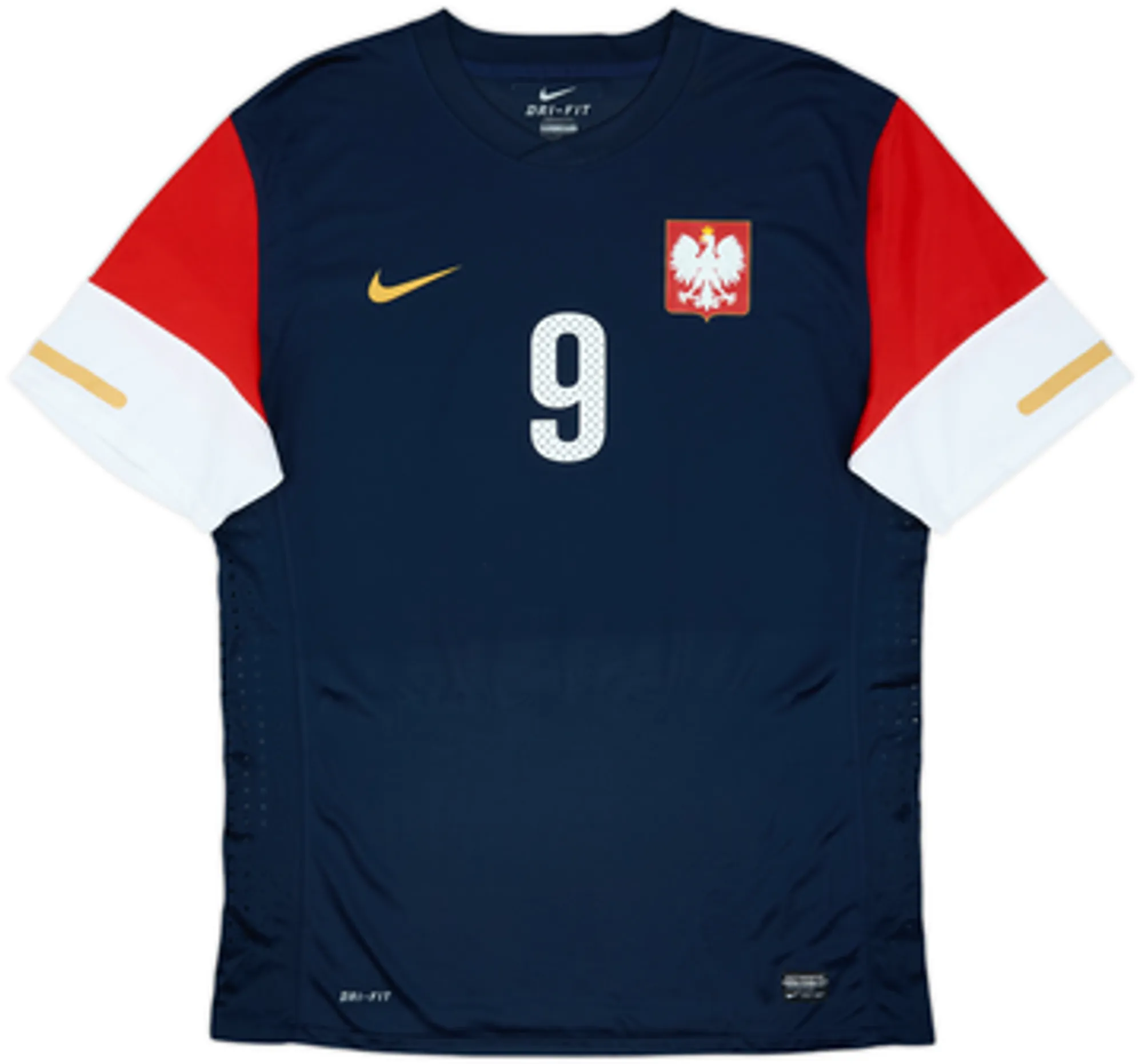 2010-12 Poland Authentic Away Shirt Lewandowski #9 - 8/10 - (XL)