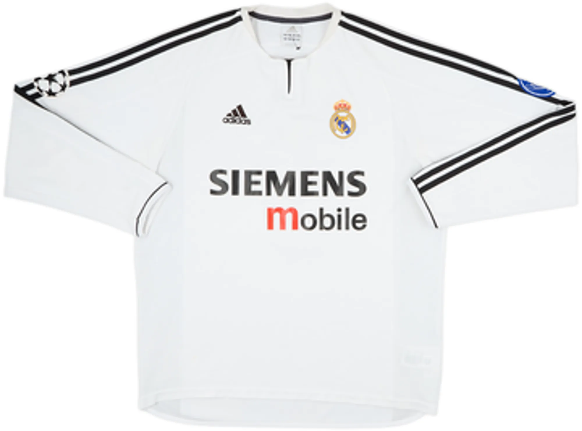 2003-04 Real Madrid Home L/S Shirt Zidane #5 - 6/10 - (L)