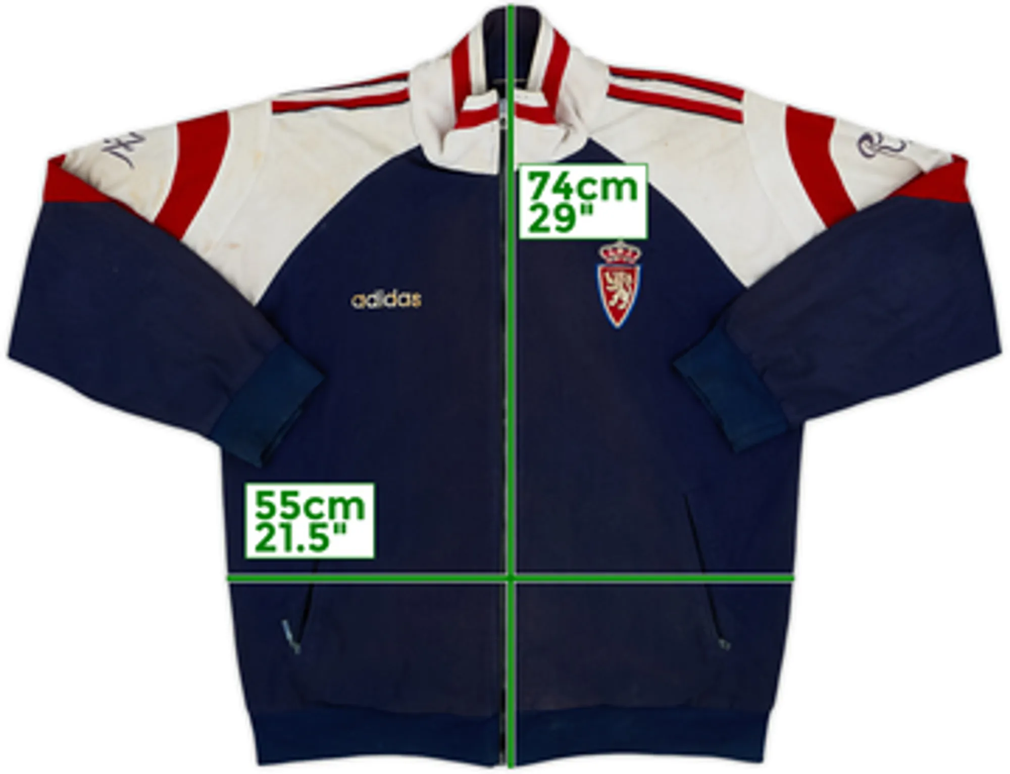 1997-98 Real Zaragoza adidas Track Jacket - 4/10 - (L)