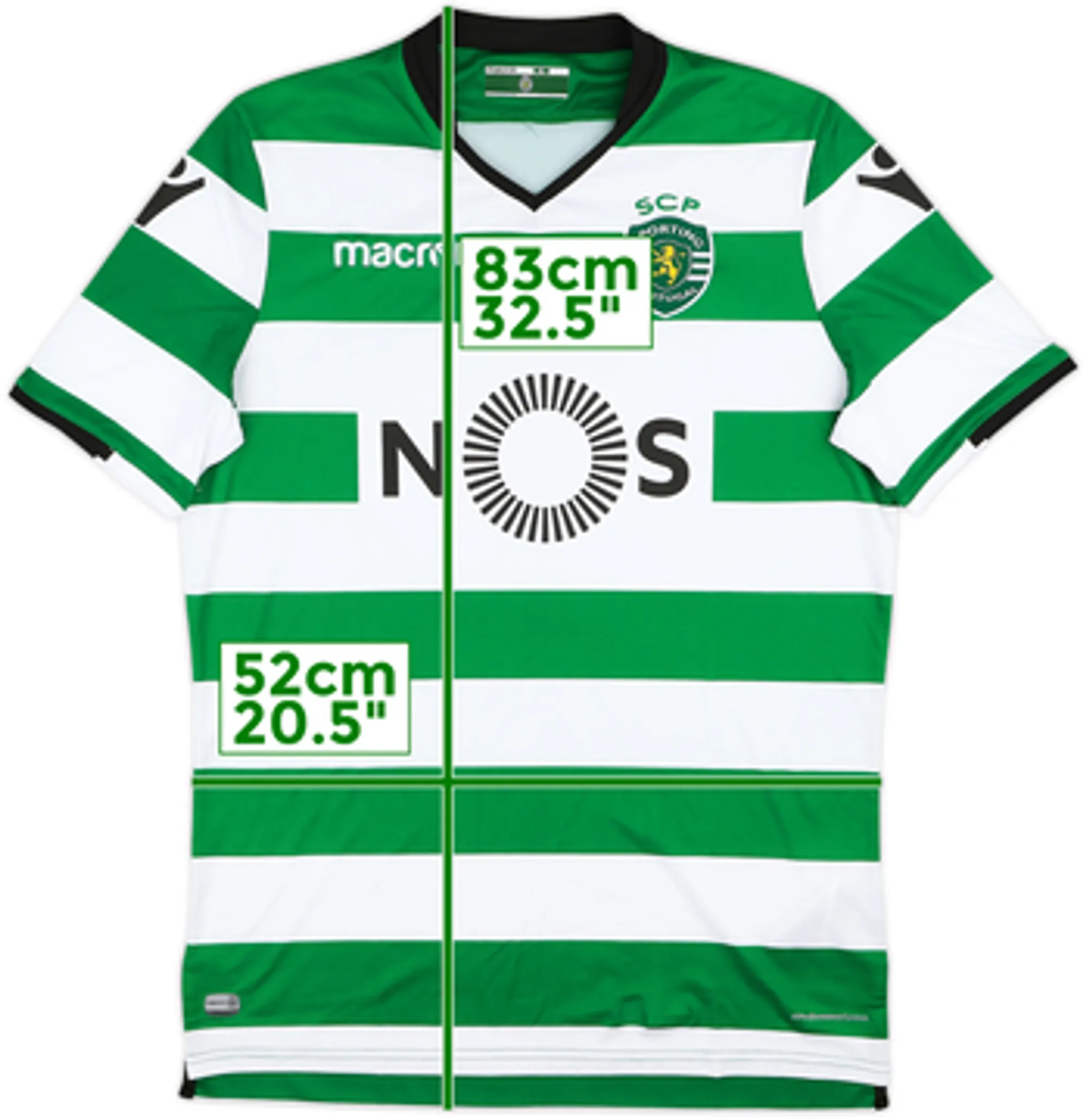 2017-18 Sporting CP Home Shirt - 10/10 - (XL)
