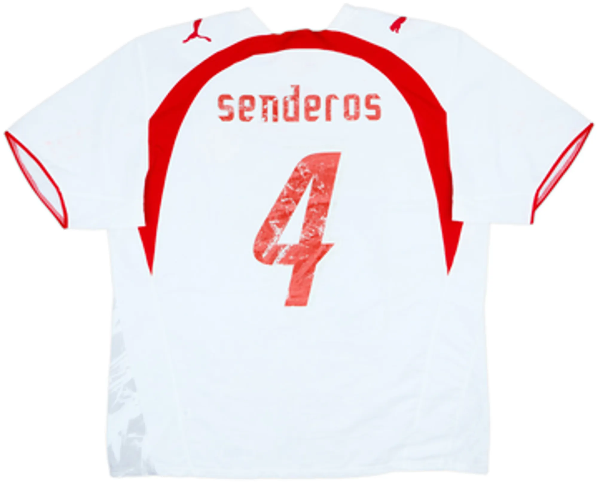 2006-08 Switzerland Away Shirt Senderos #4 - 5/10 - (XL)