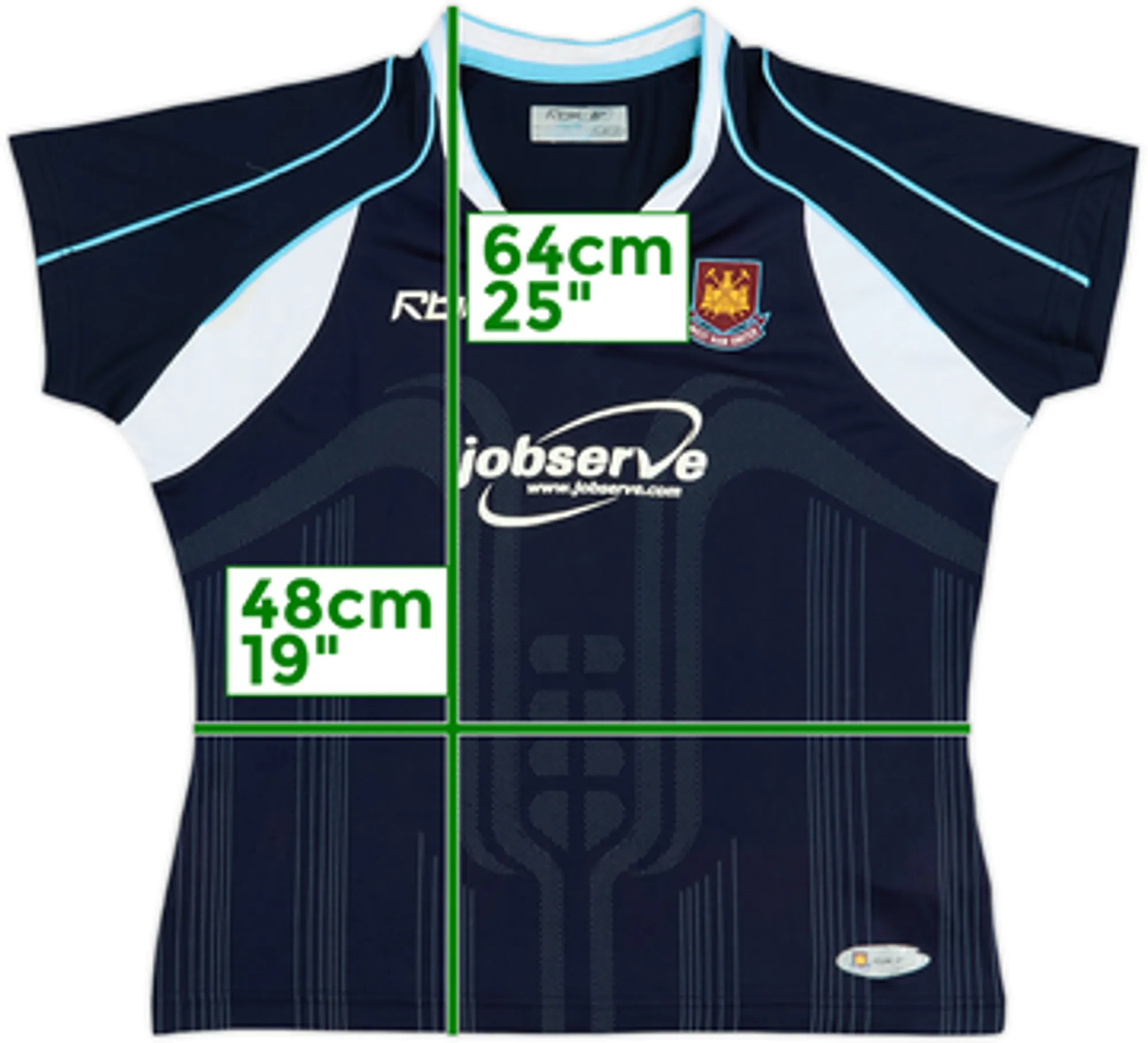 2006-07 West Ham Away Shirt - 6/10 - (Women's L)