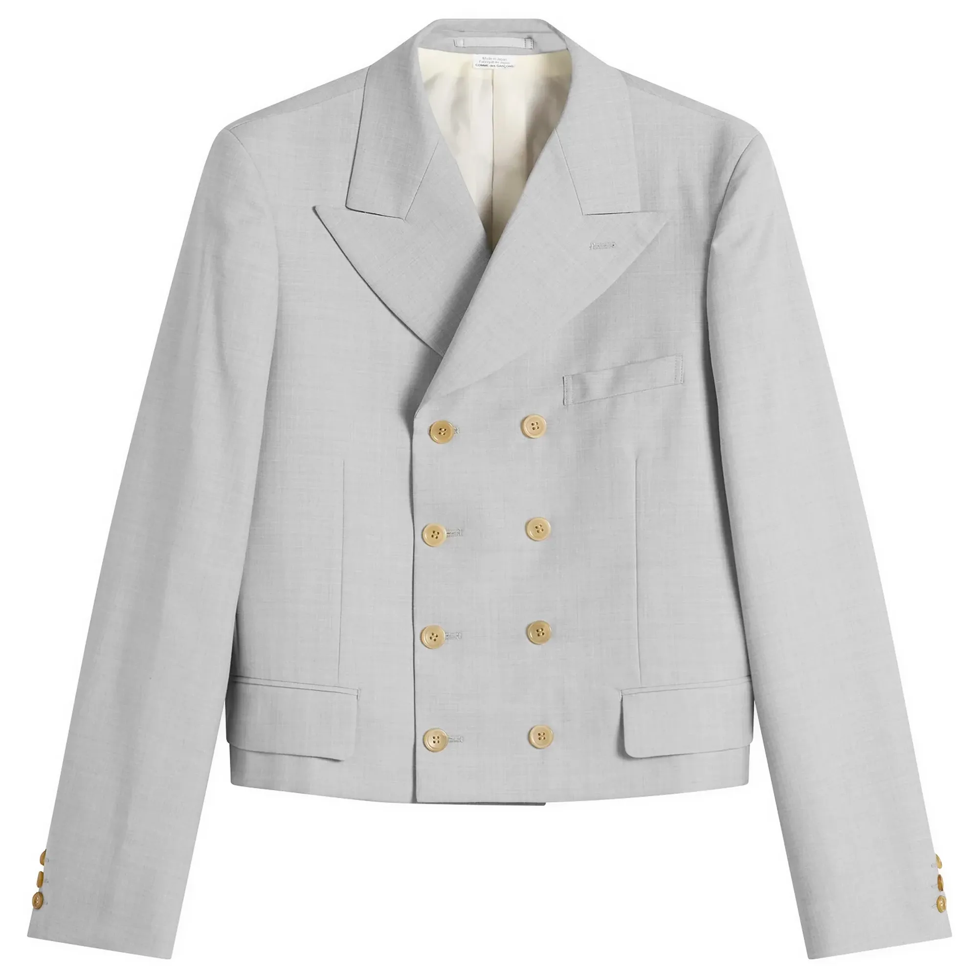 Comme des Garçons Homme Plus Men's Structured Jacket Light Grey