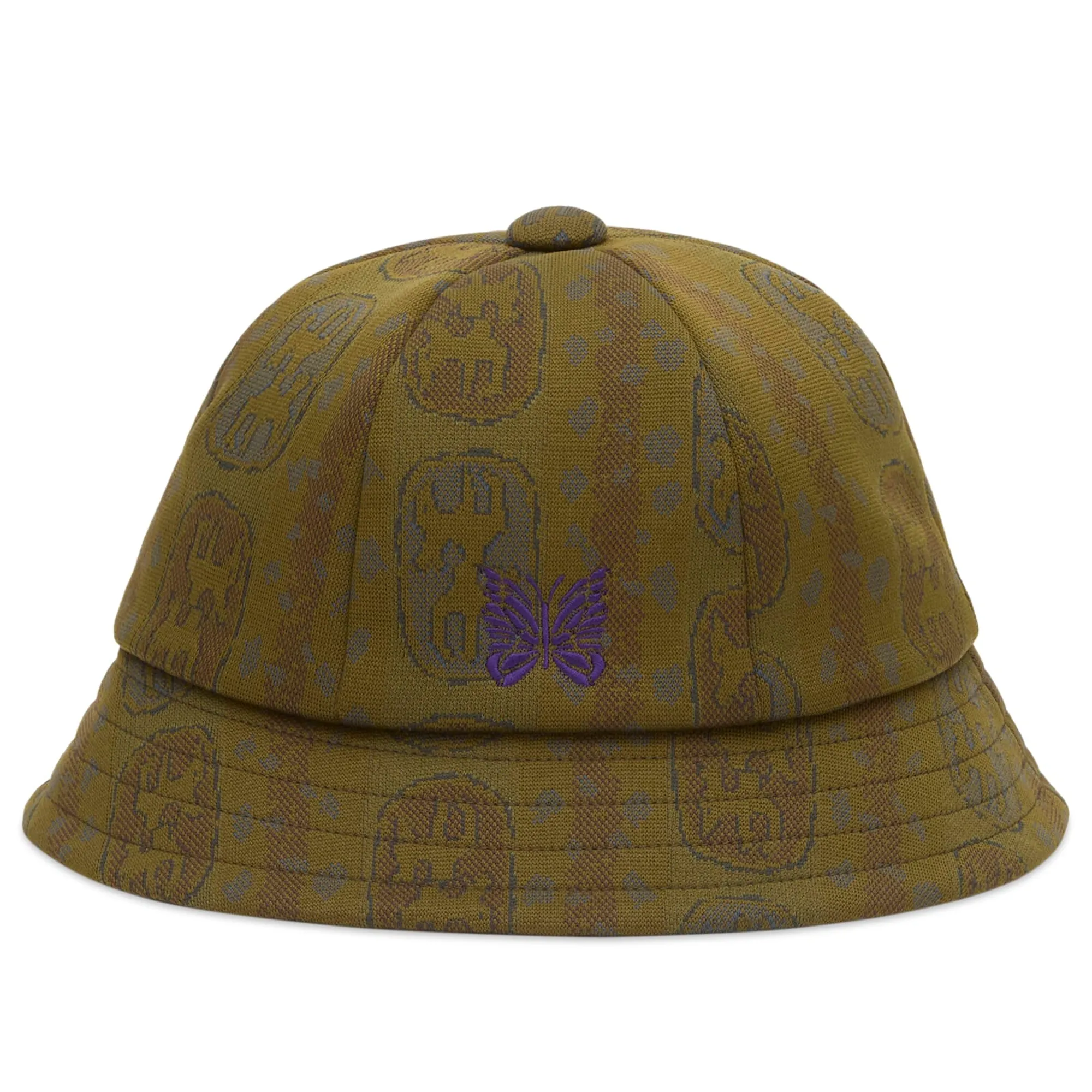 Needles Men's Jacquard Bermuda Hat Olive