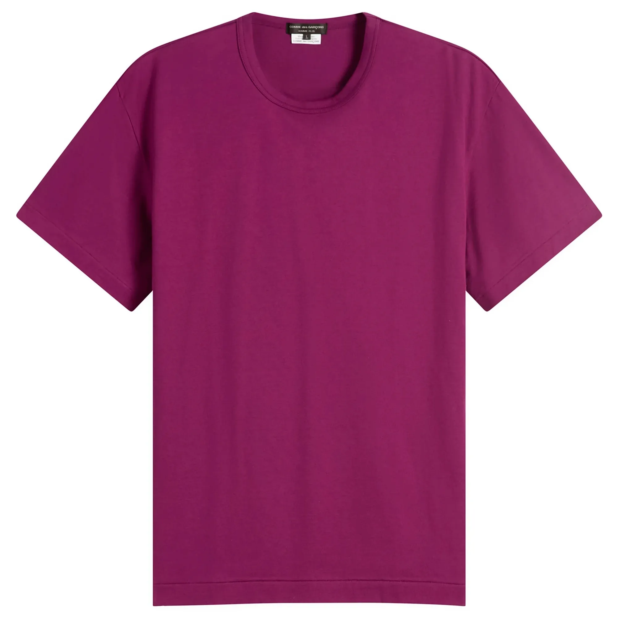 Comme des Garçons Homme Plus Men's Plain Cotton T-Shirt Purple
