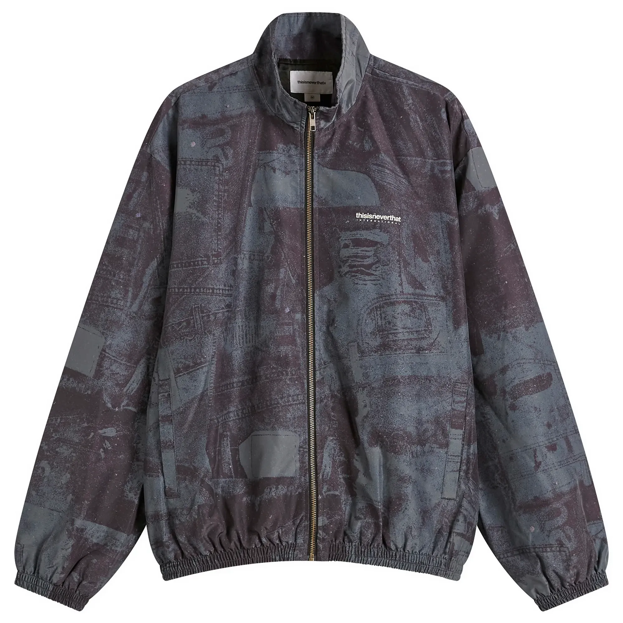thisisneverthat Men's Washed INTL Team Jacket Patchwork