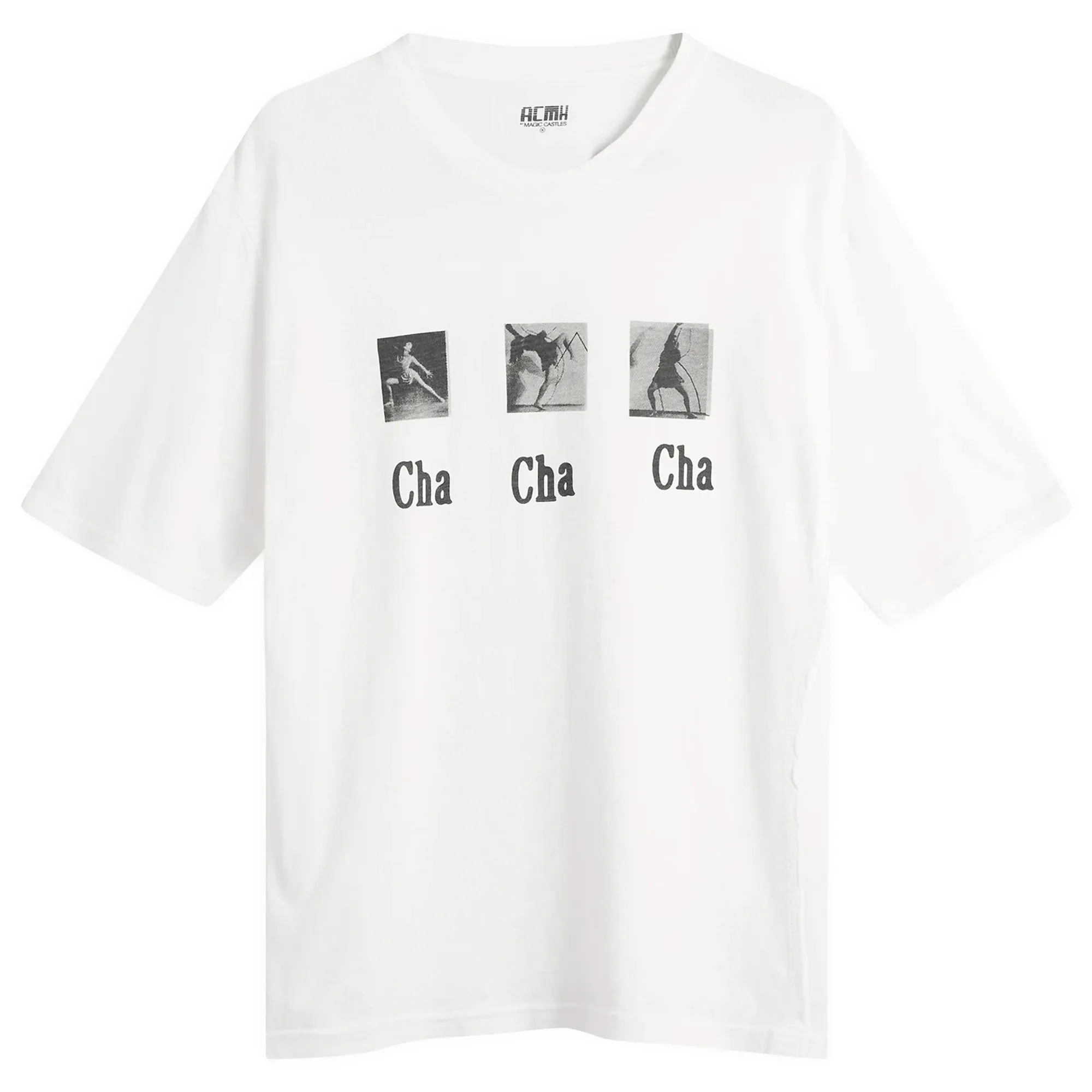 ACMH by Magic Castles Men's Cha Cha Cha T-Shirt Off White