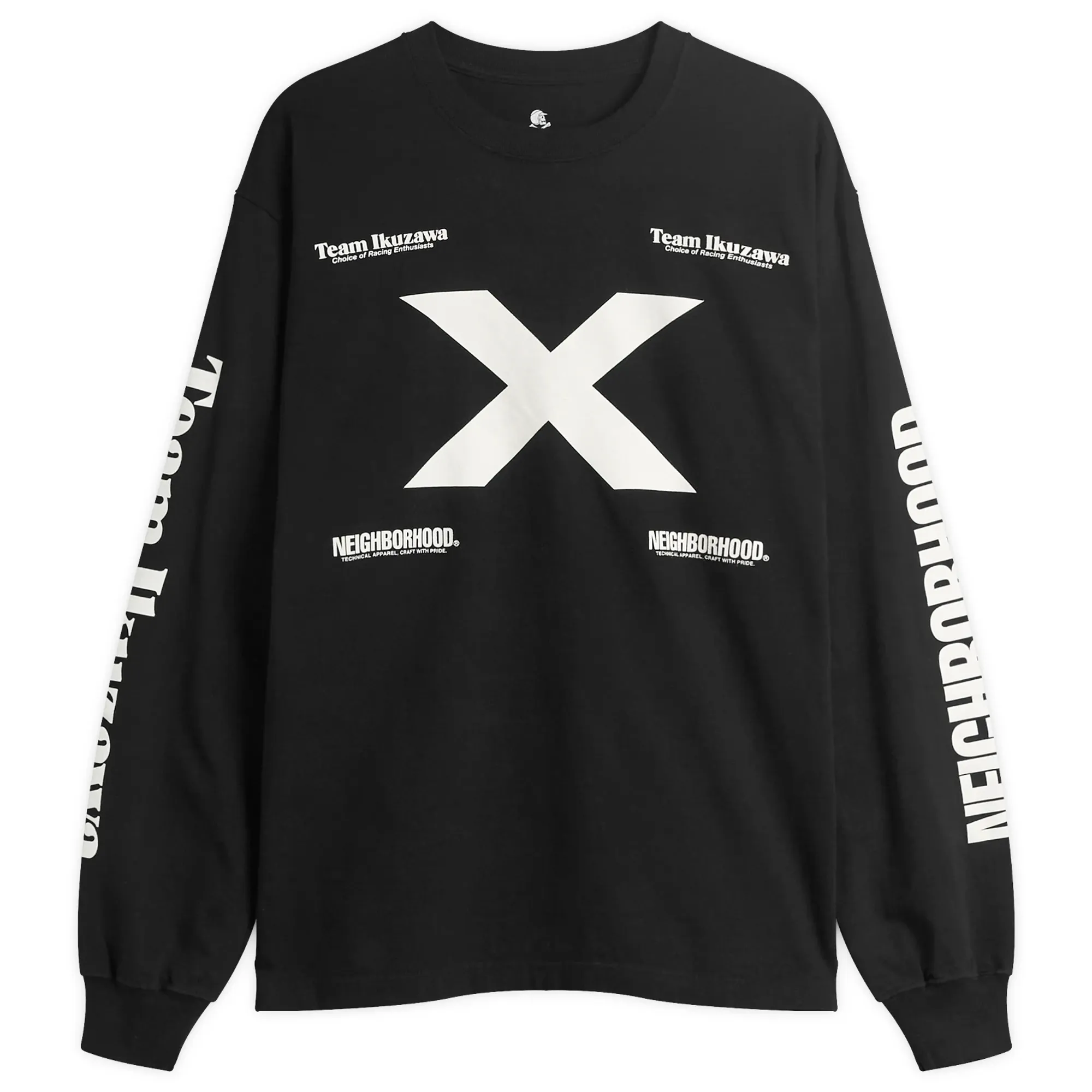 Team Ikuzawa Men's x Neighborhood Long Sleeve T-Shirt Black