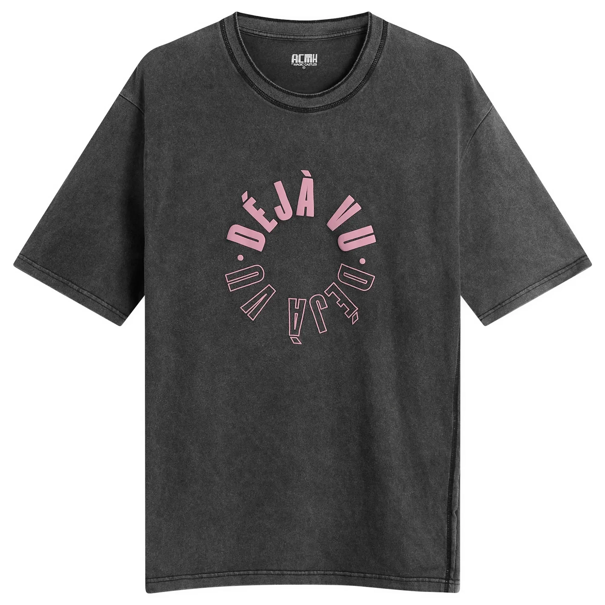 ACMH by Magic Castles Men's Deja Vu T-Shirt Vintage Black