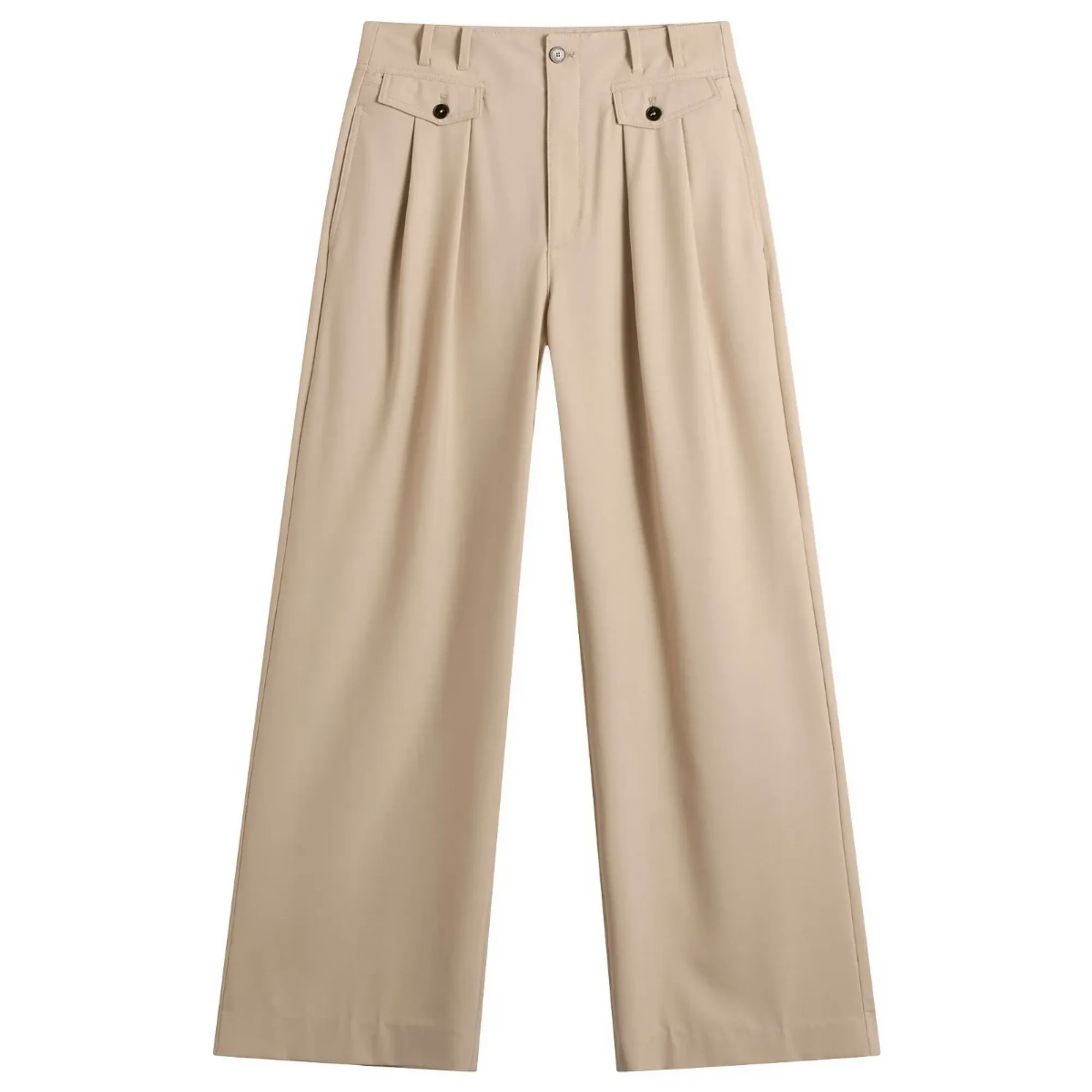 Closed Women's Wenda Wide Leg Trousers Clay Beige