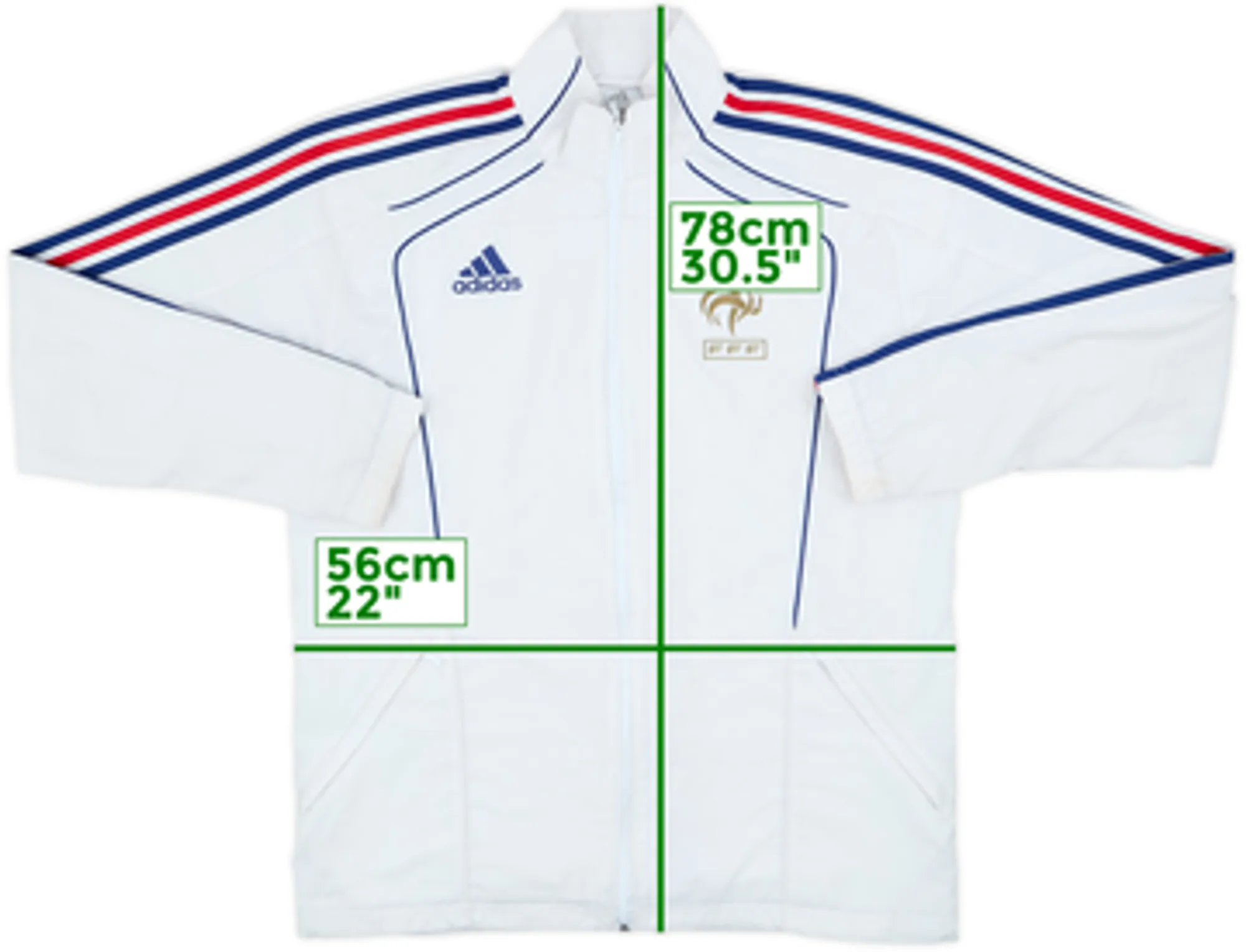 2009-10 France adidas Track Jacket - 5/10 - (M/L)