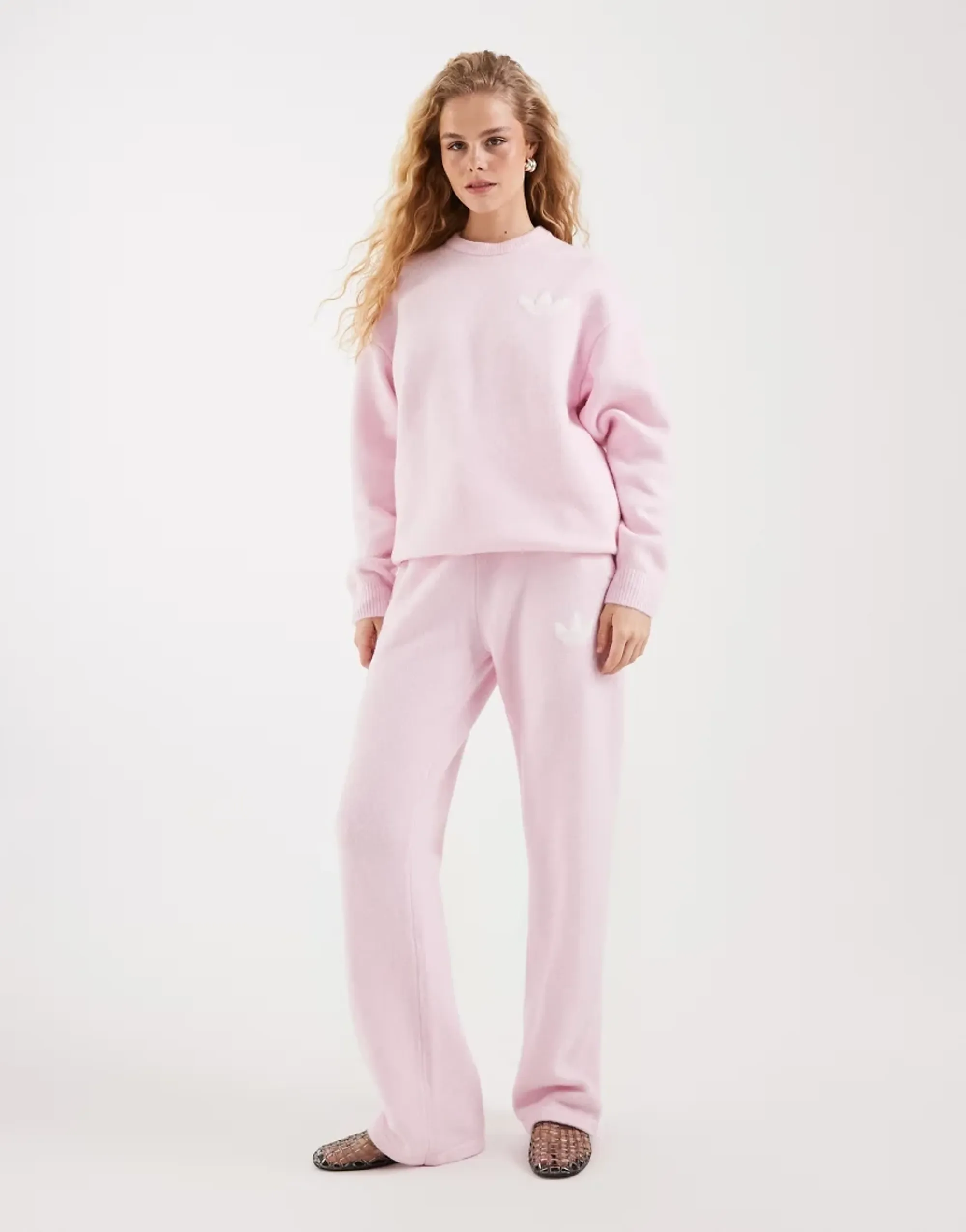 adidas Originals Trefoil Knit Joggers - Pink - Womens